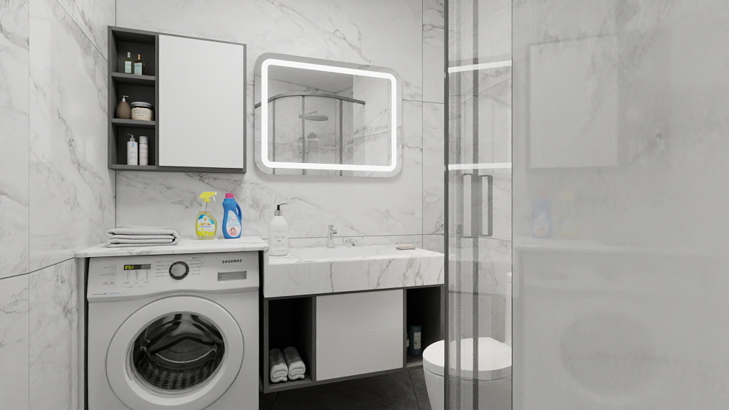 小Moooooooooooooo-广州天河智汇城样板间(503)-装修设计方案