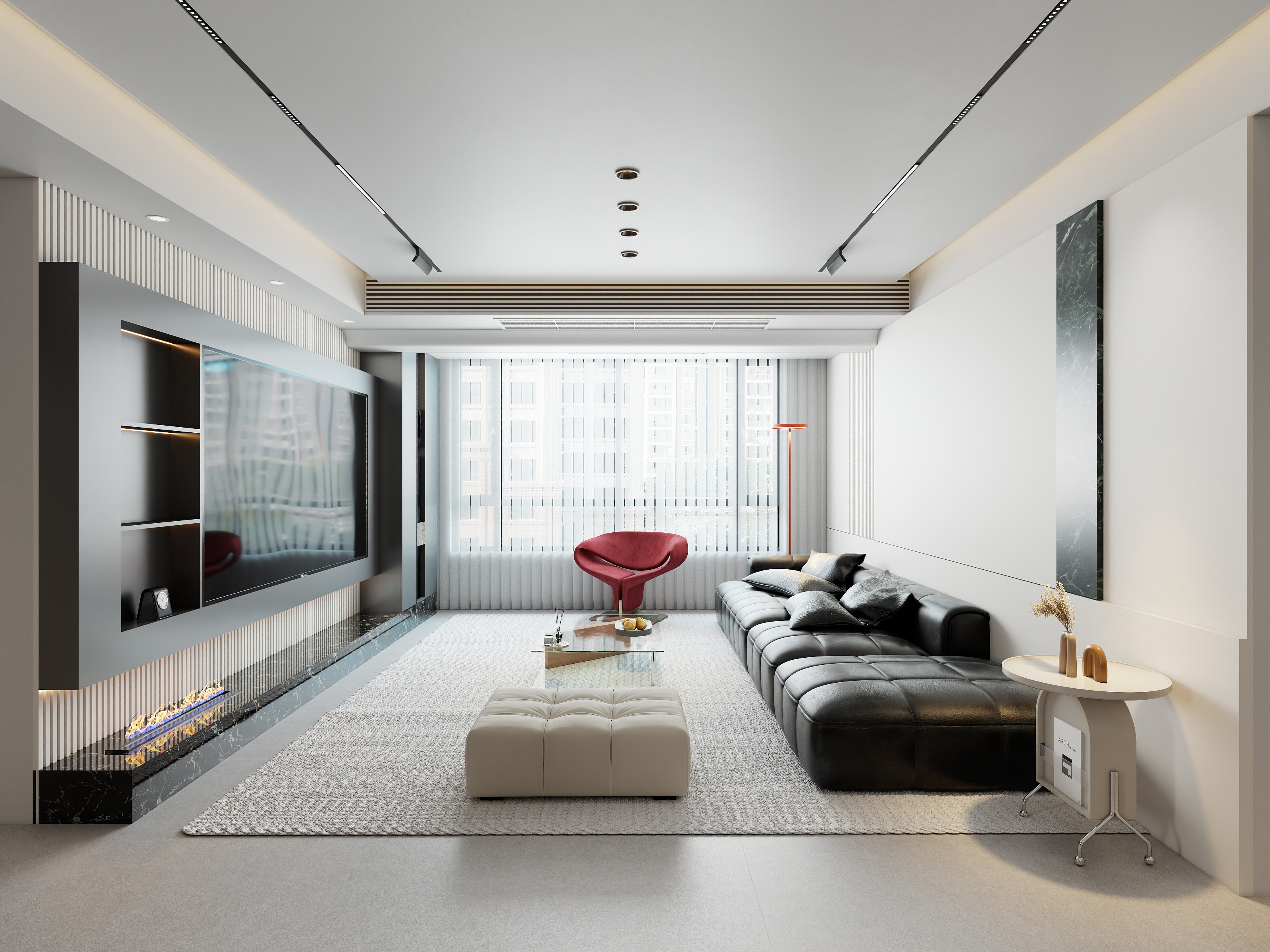 小道设计师15898676879-“119㎡4室”中达诚府黑白灰-装修设计方案