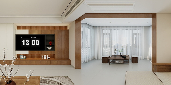 珲设空间-二塘陆生中古风-装修设计方案