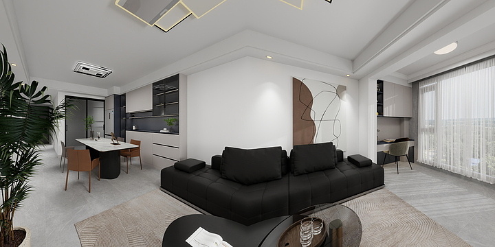 新邵莫干山速装家-大汉天玺9-2-24楼黄总雅居-装修设计方案