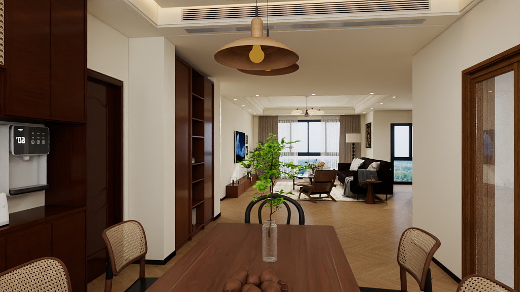 下个路口见.-三层复式装修效果图