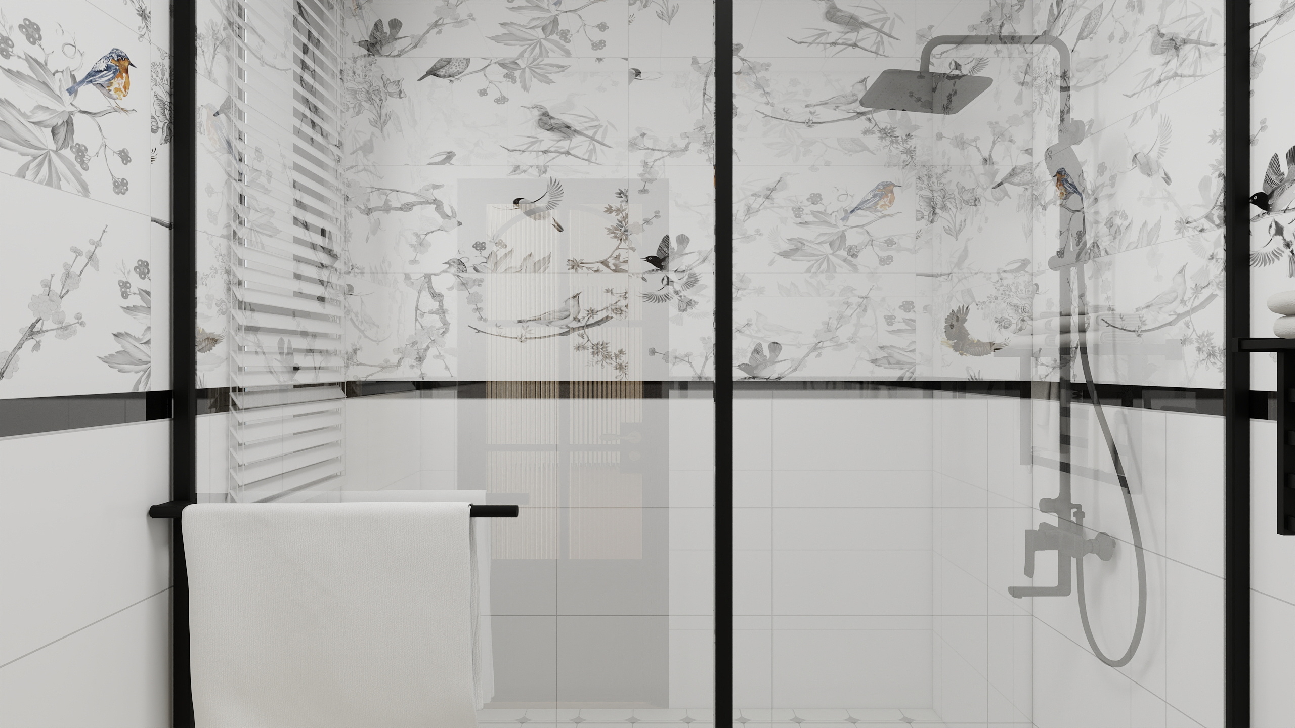 下个路口见.-三层复式装修效果图