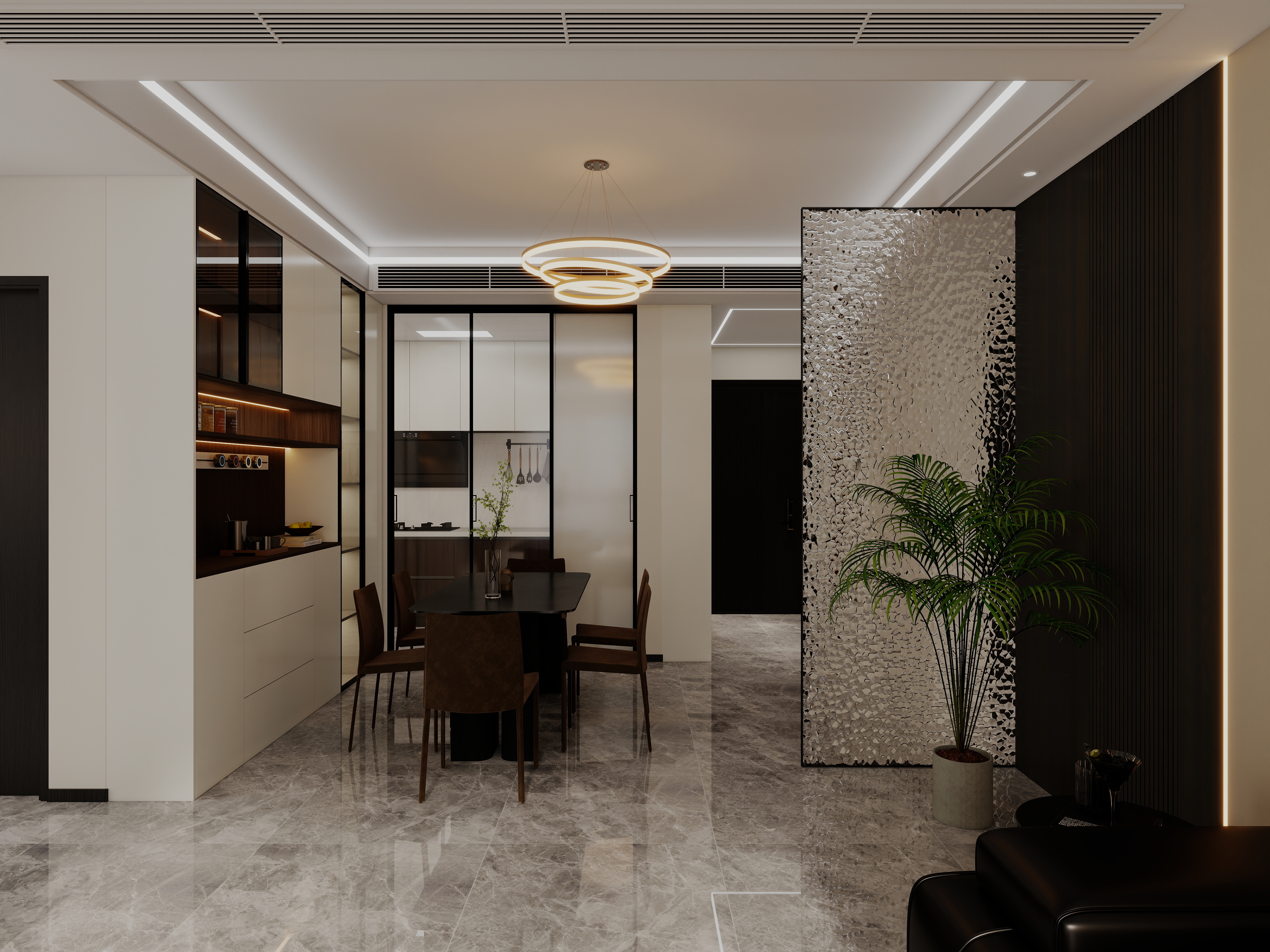 艺雅丽-126平现代轻奢 装修效果图