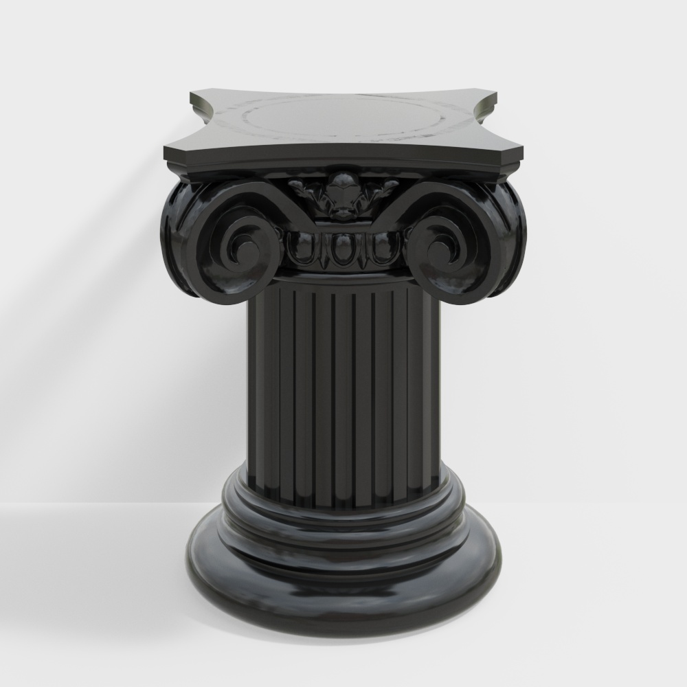 法式复古边几3D模型