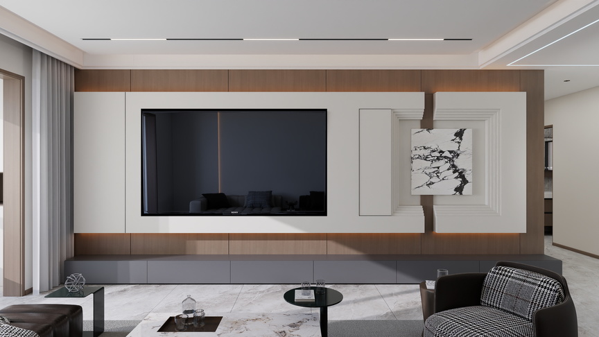 设计designerLI-121㎡3室装修效果图