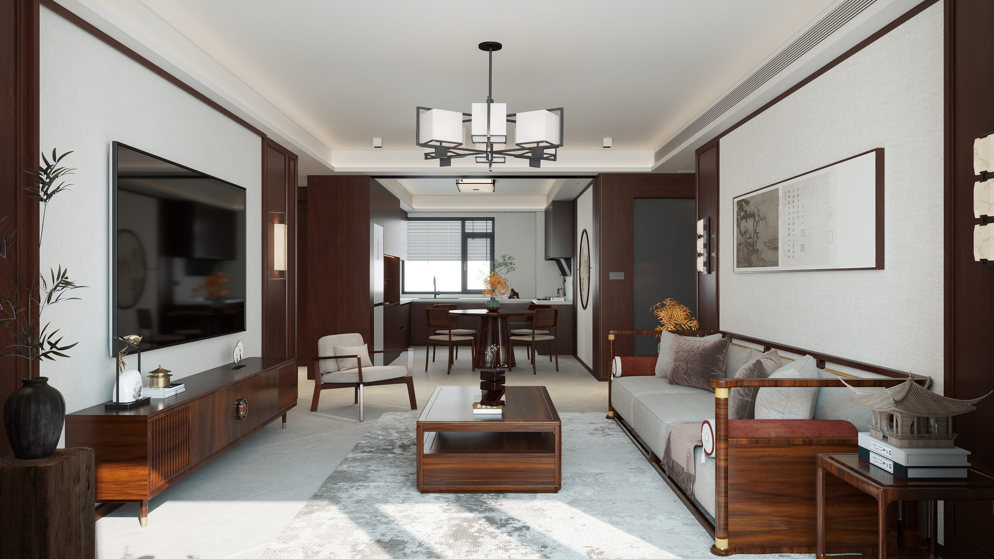 垣曲陈设计-滨河北区9-1-1301新中式（安姐）-装修设计方案