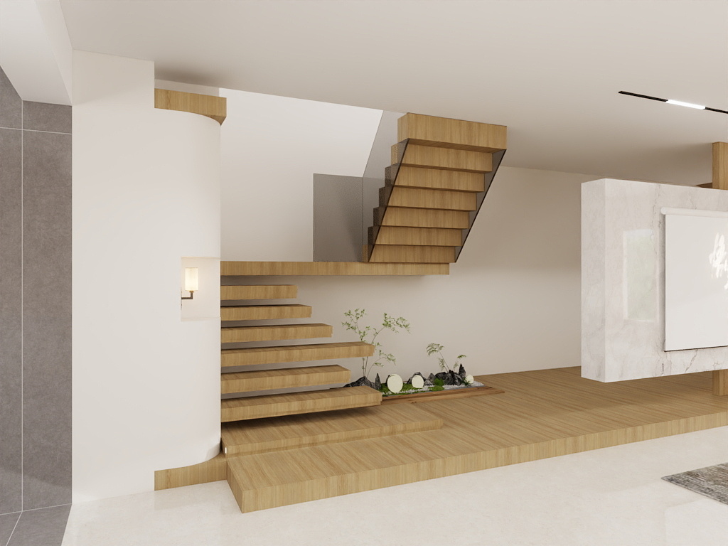 非註蓅女甡-马丹辉-大平层原木风设计装修效果图