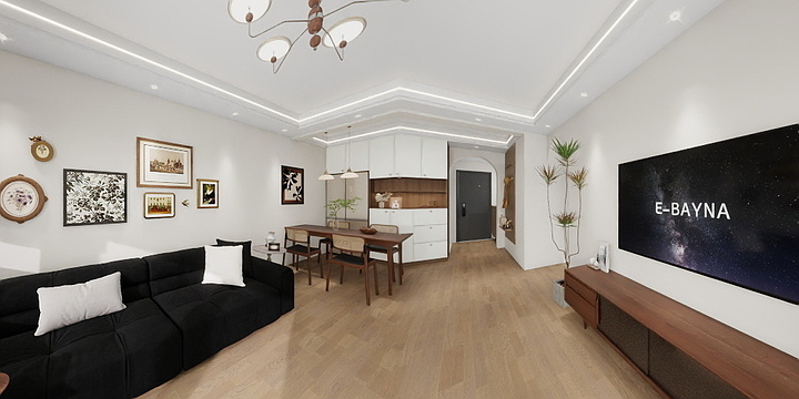 设计师柳柳-长兴国际中古风-装修设计方案