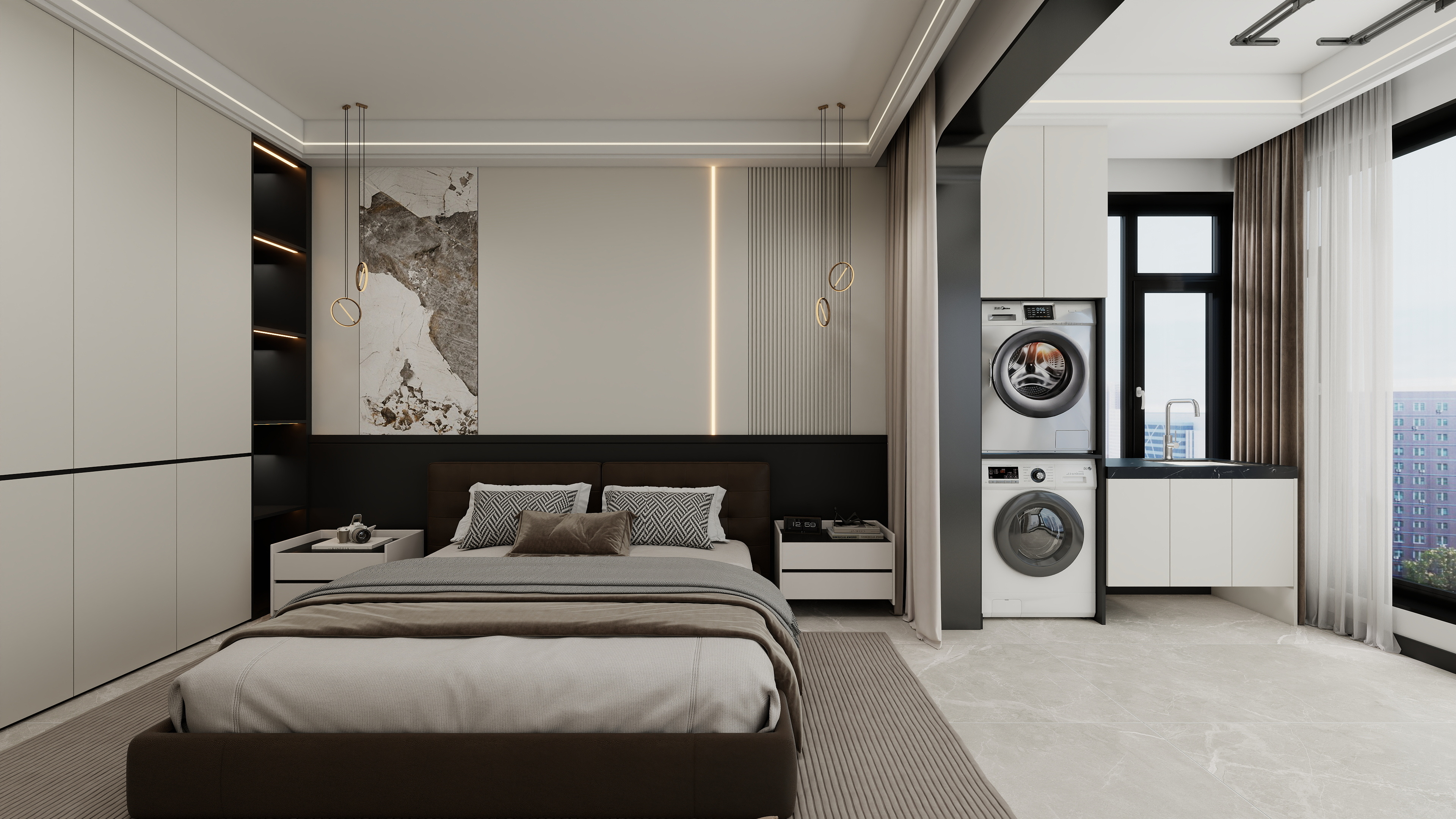 艺雅丽-104平现代简约 装修效果图