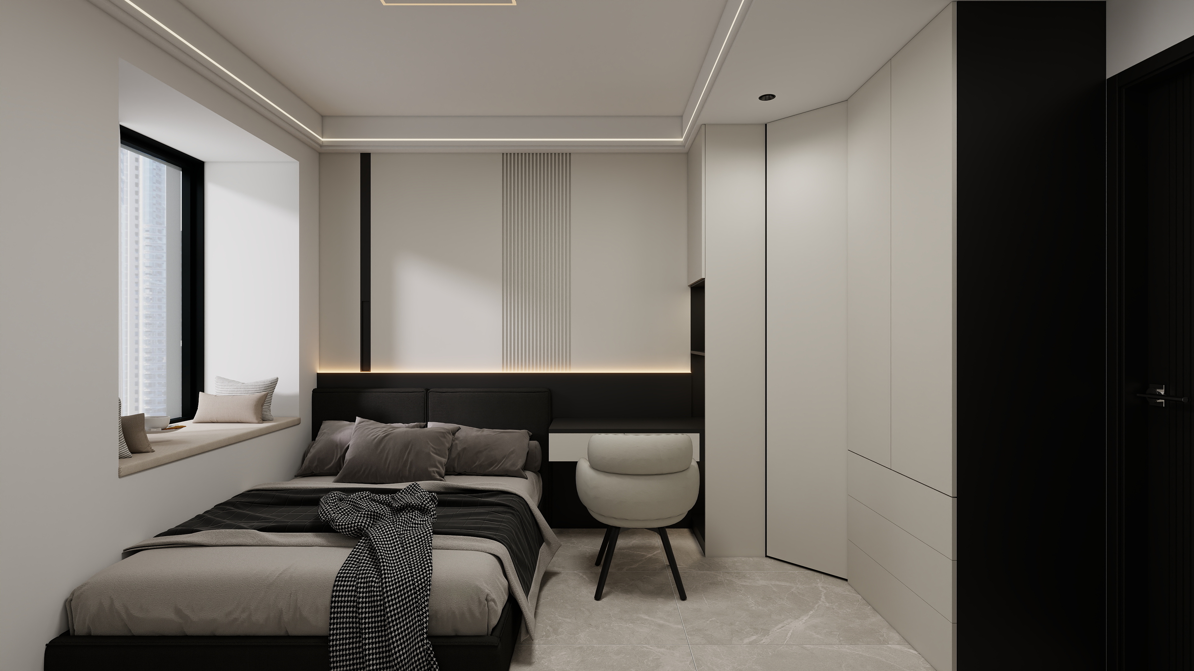 艺雅丽-104平现代简约 装修效果图