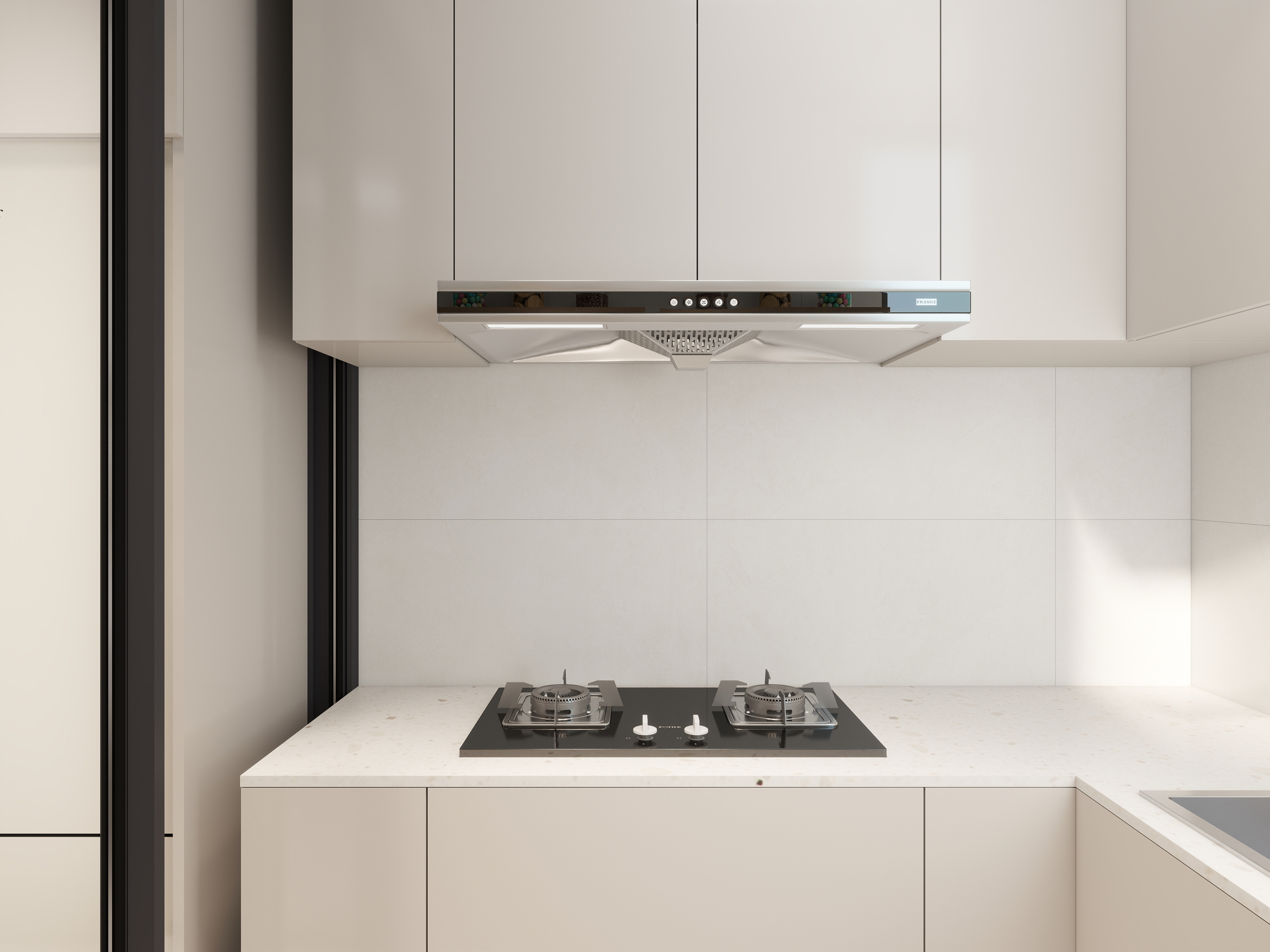 艺雅丽-32平小户型现代简约 一层厨房装修效果图第2张