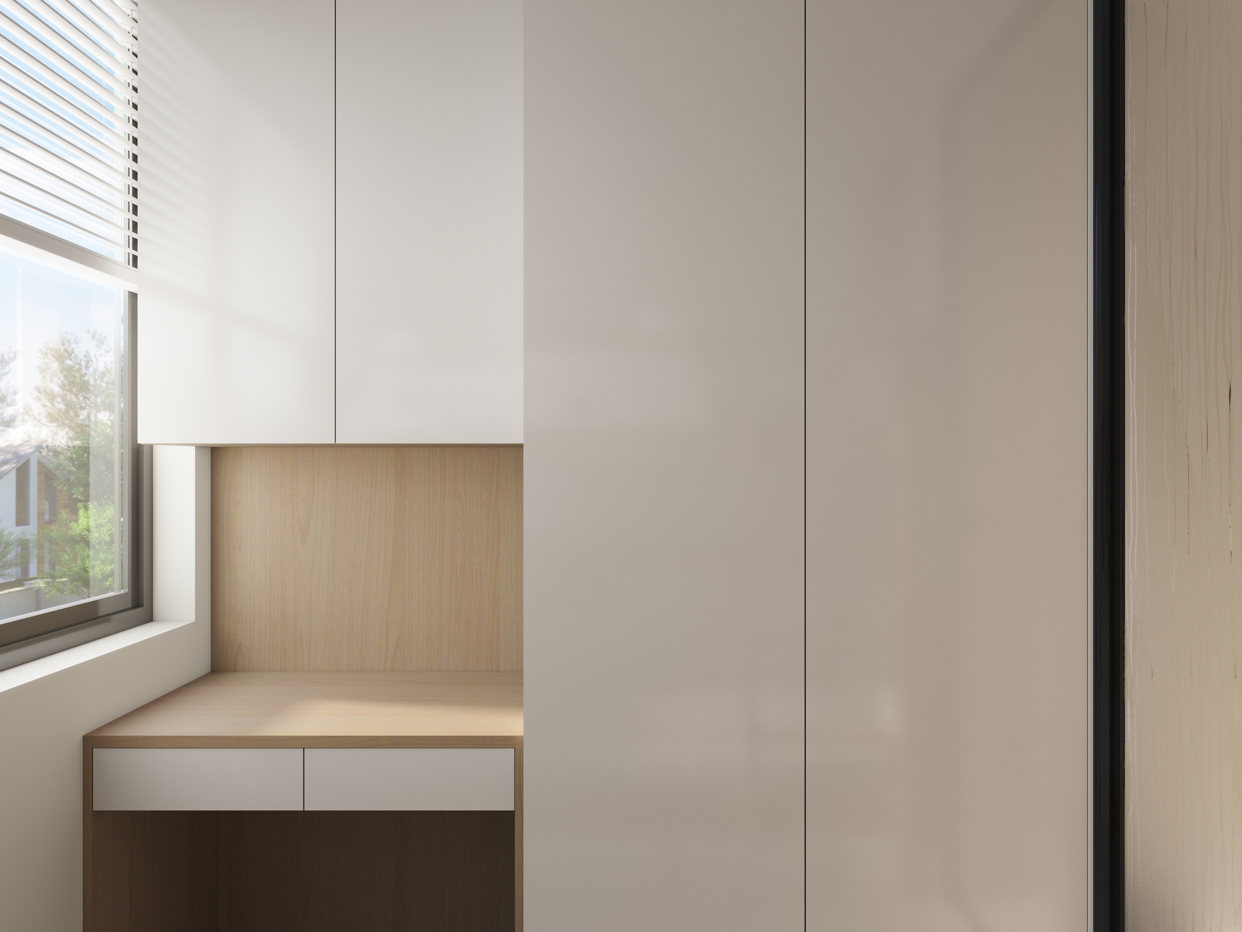 艺雅丽-32平小户型现代简约 一层卧室装修效果图第1张