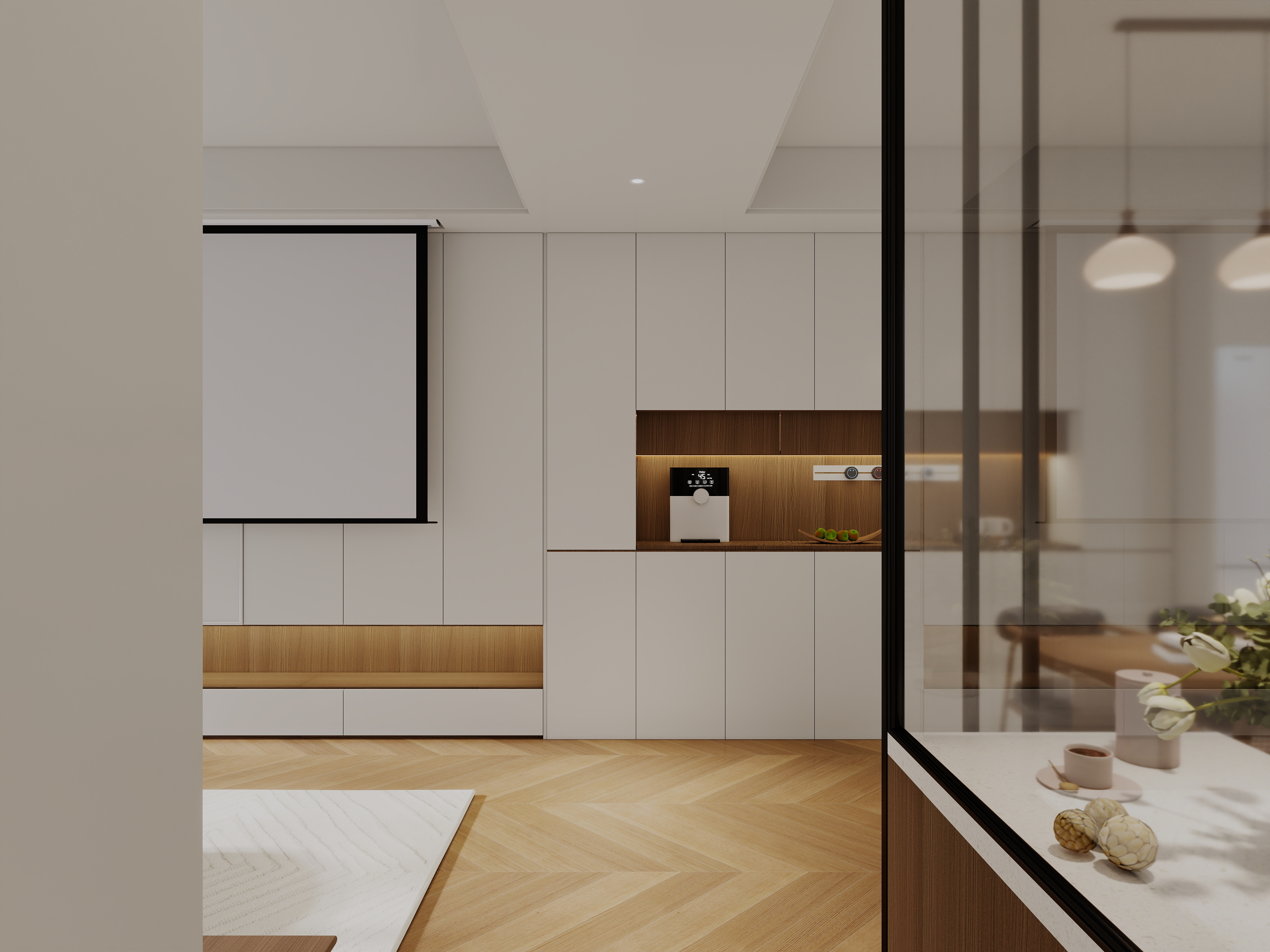 艺雅丽-112平中古简约风一层走廊装修效果图第2张