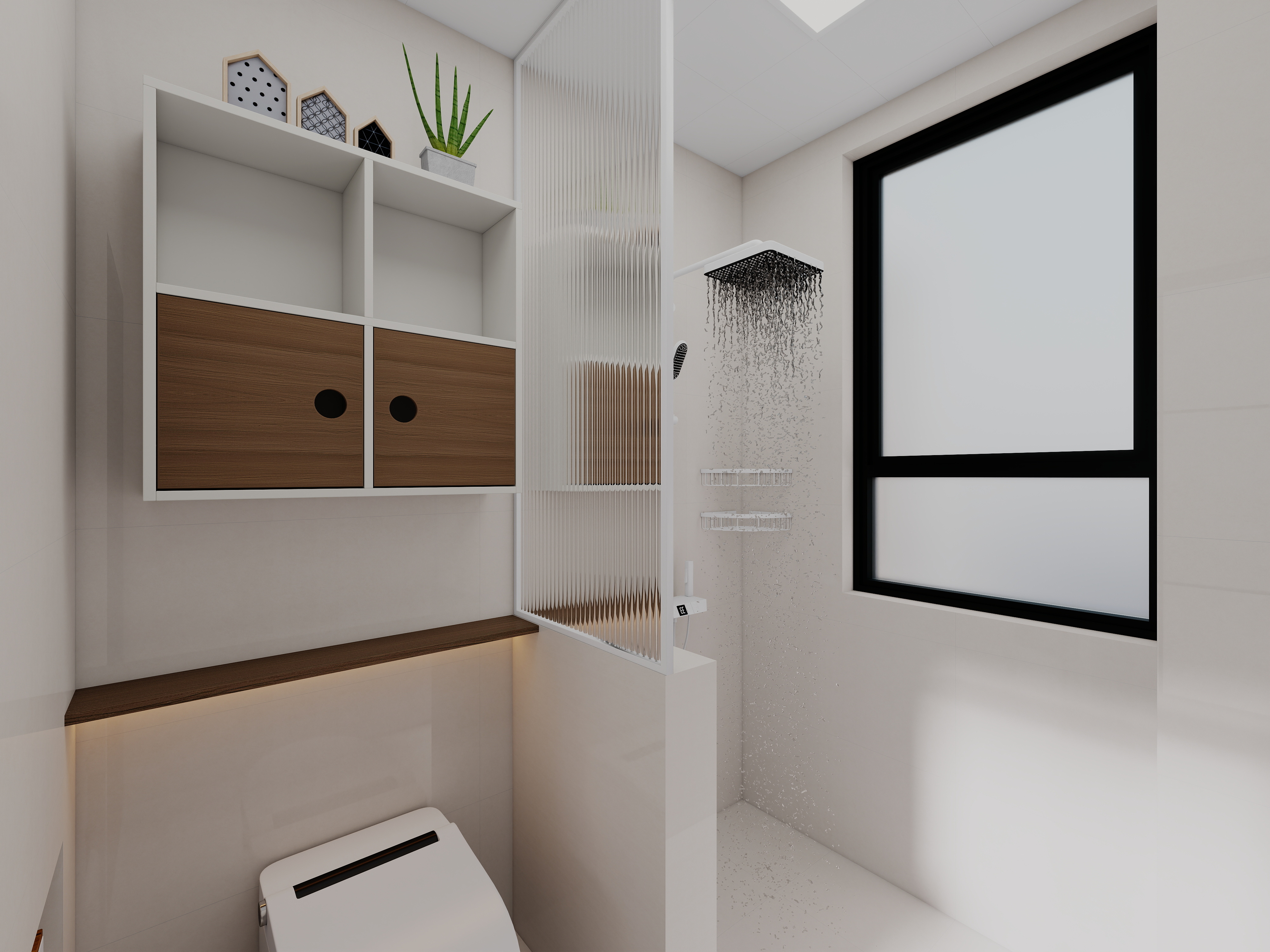 艺雅丽-112平中古简约风一层次卫装修效果图第2张