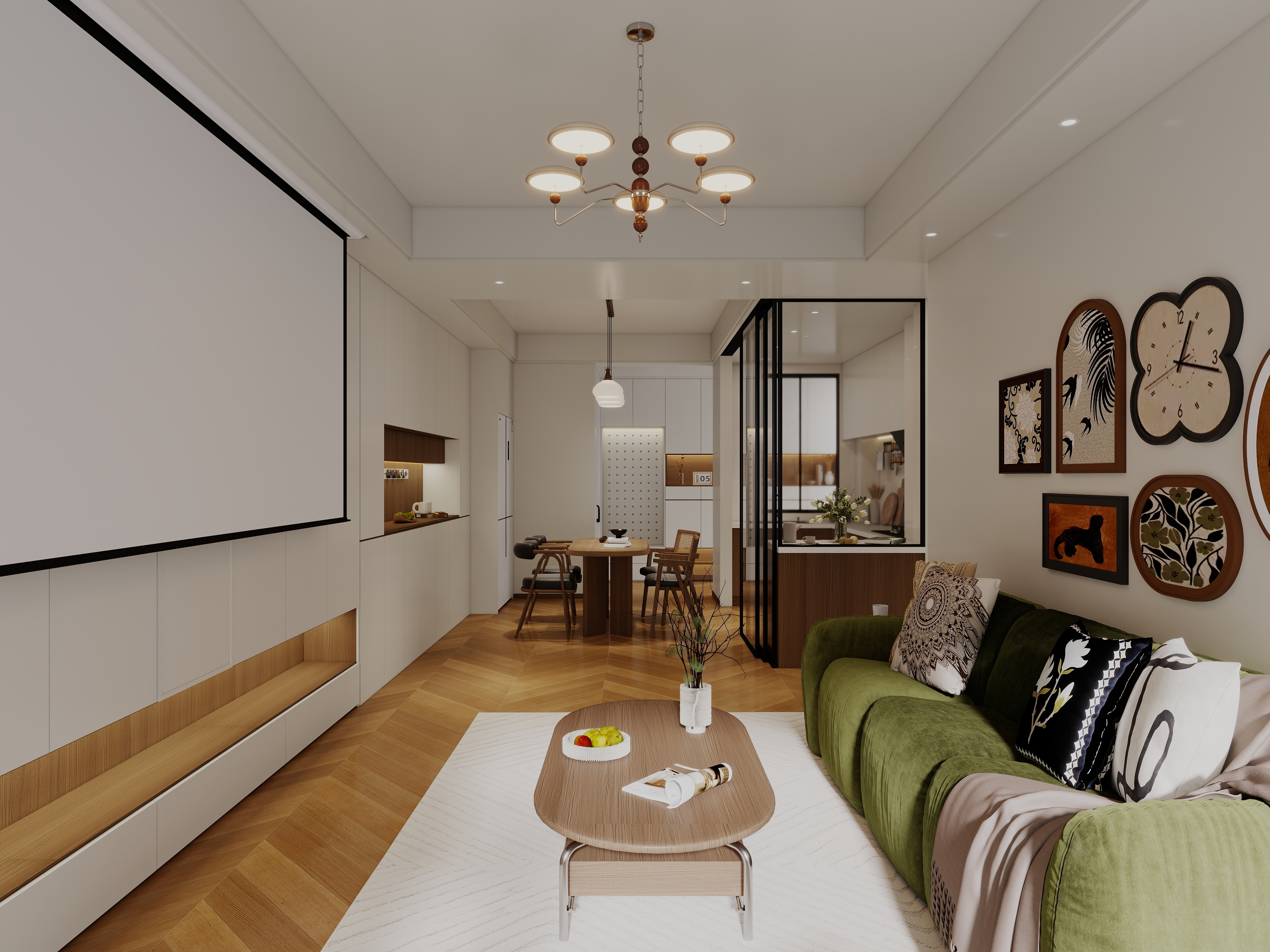 艺雅丽-112平中古简约风装修效果图