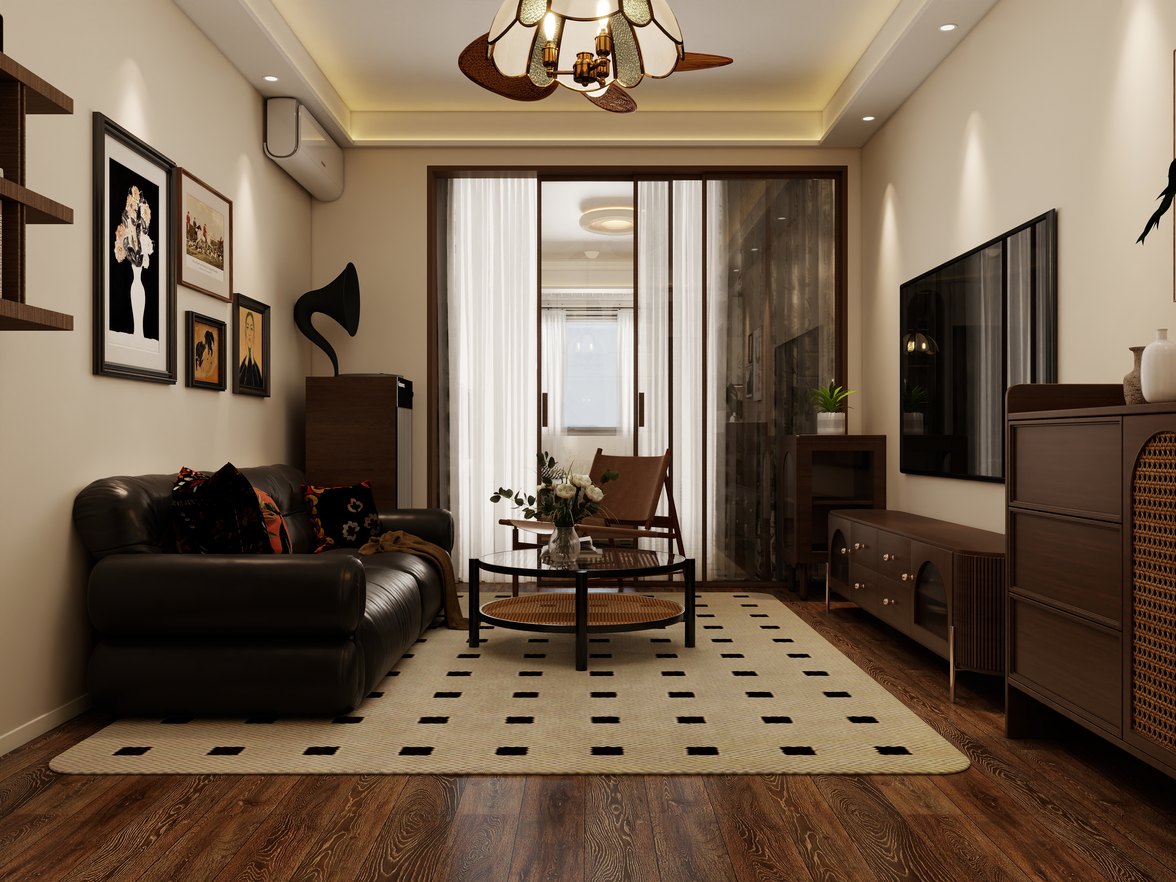 李佳洋-木林森装饰-复古风格设计装修效果图