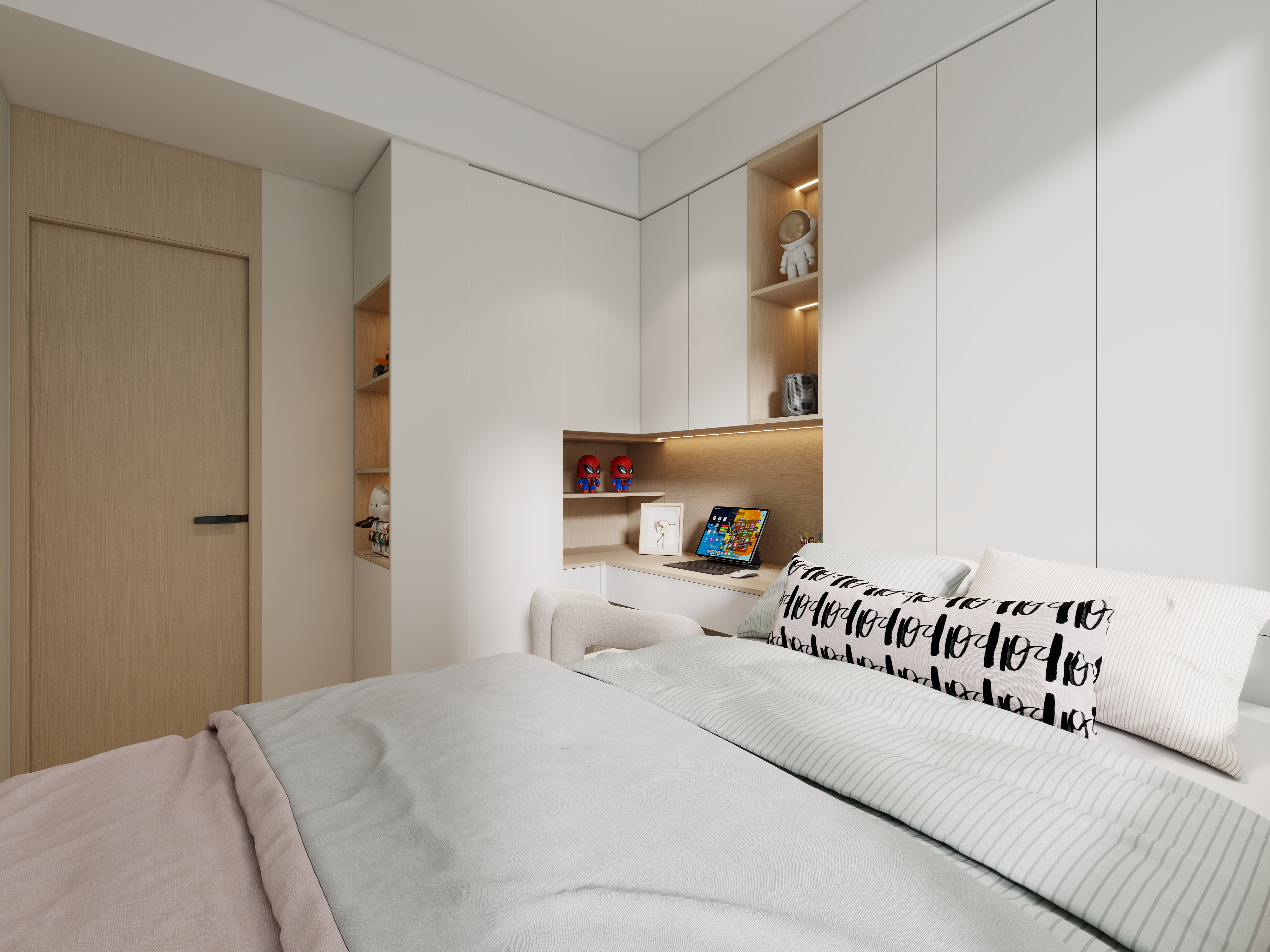 设计师-朝一-科创罗山135㎡-现代原木风-装修设计方案