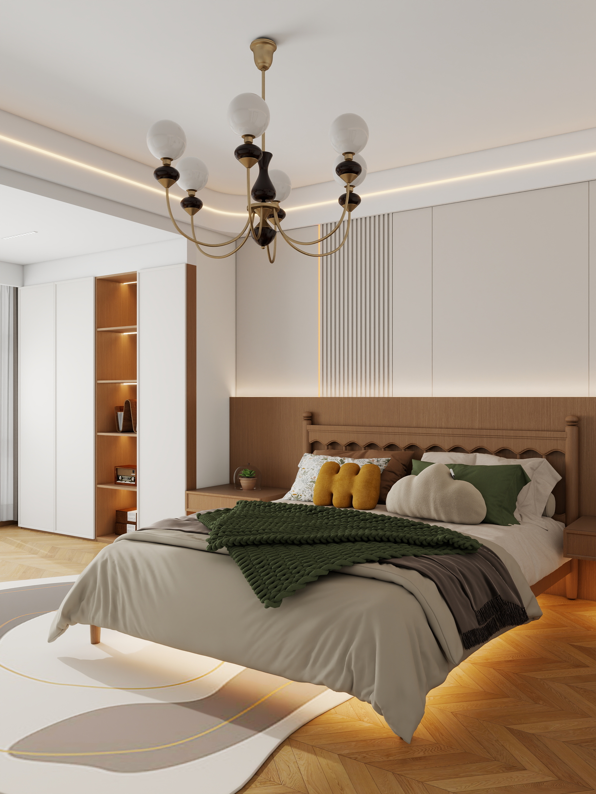 成爽-四川眉山中铁星月云湖（888平方中古风别墅）装修效果图