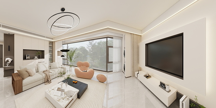 陈设计在青岛-楼山春晓-装修设计方案