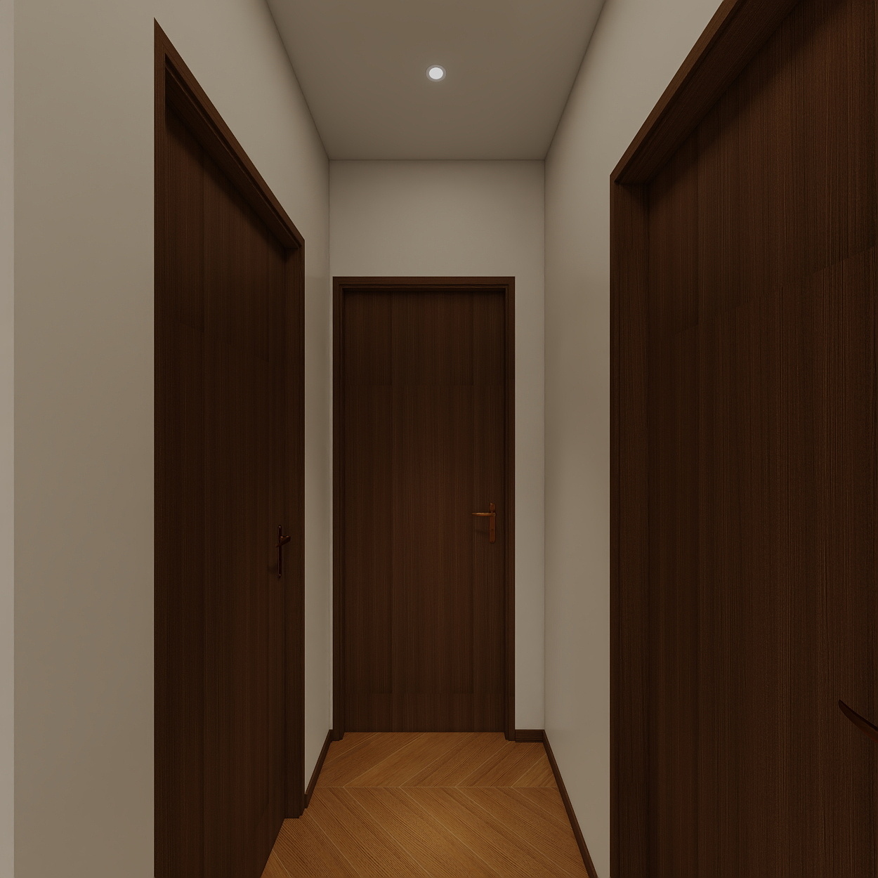 艺雅丽-112平中古简约风一层走廊装修效果图第3张