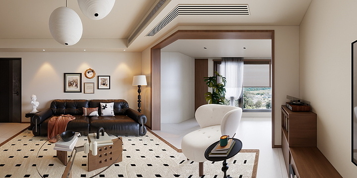 设计designerLI-骨骼线中古风-装修设计方案