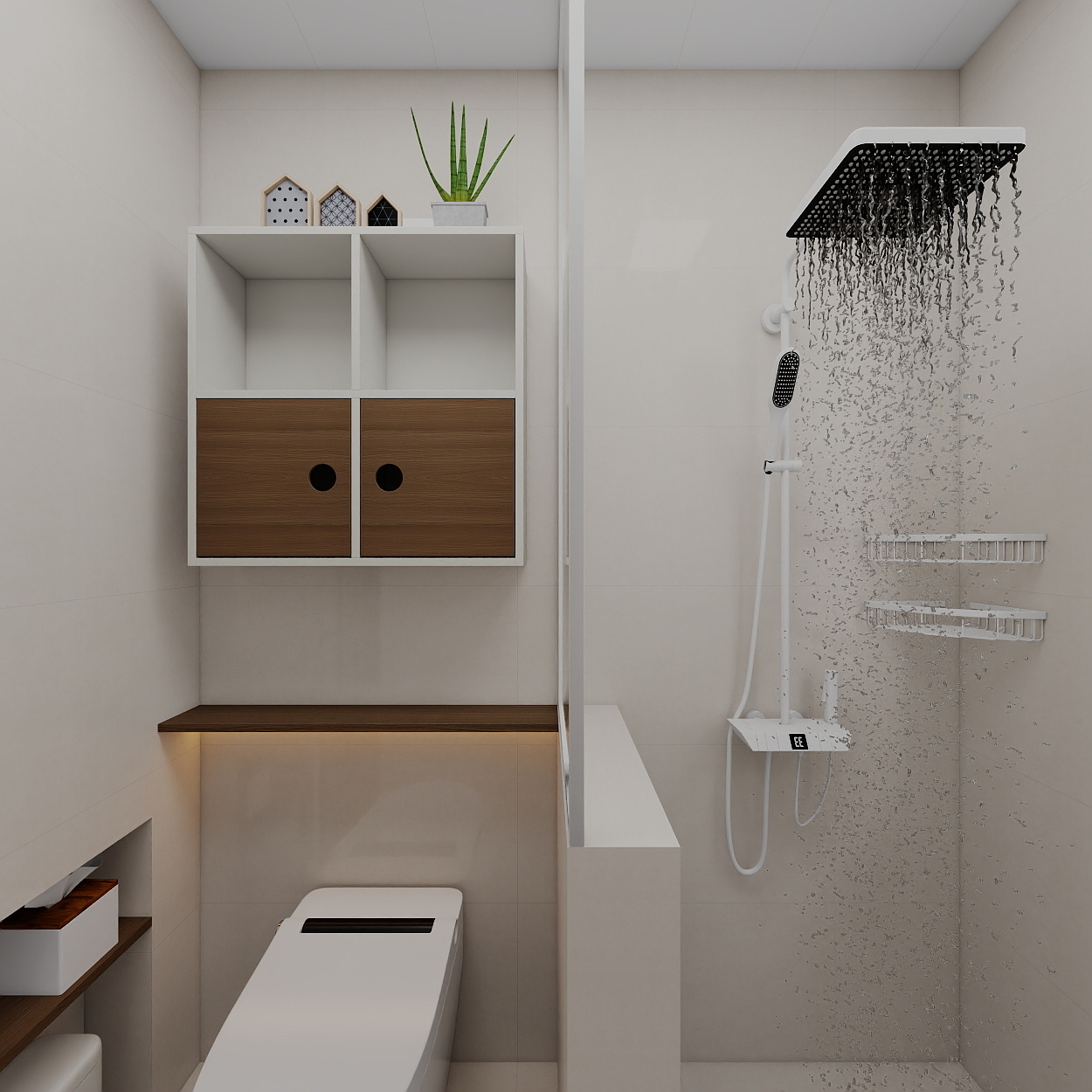 艺雅丽-112平中古简约风一层次卫装修效果图第3张