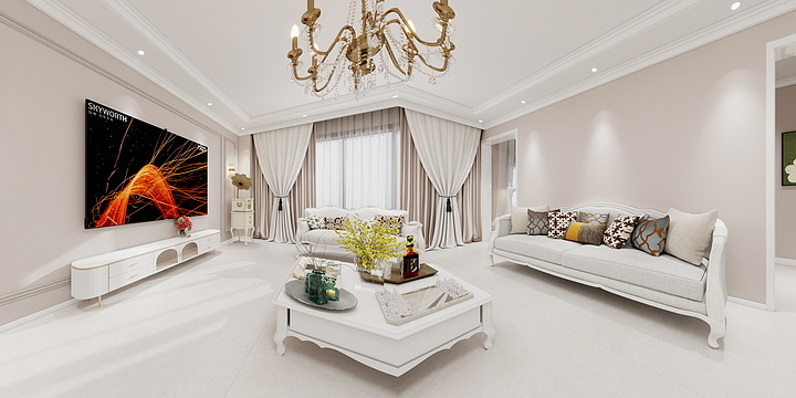 金钻全案设计-赛-凡尔赛晴岸第七套方案-装修设计方案