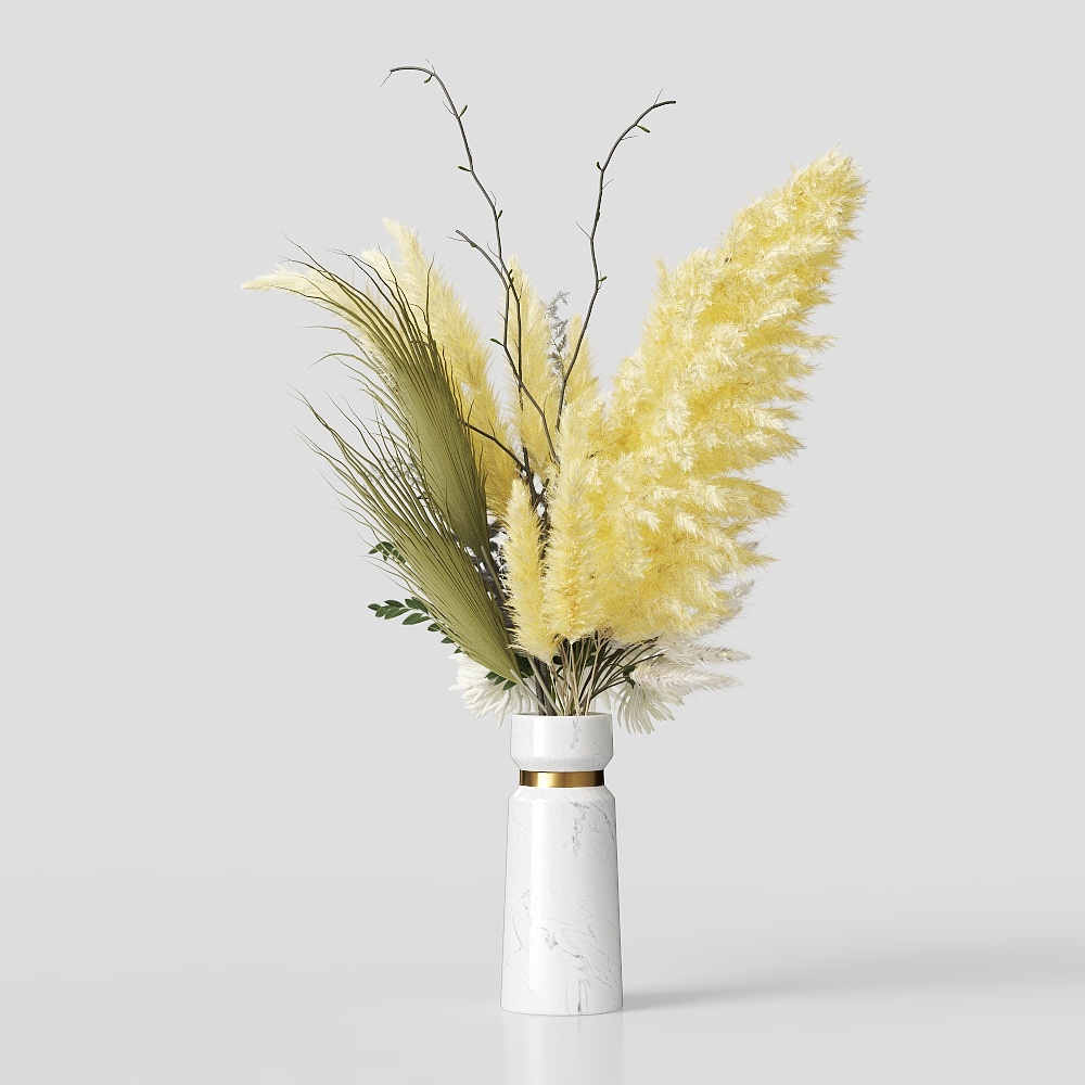 现代插花3D模型