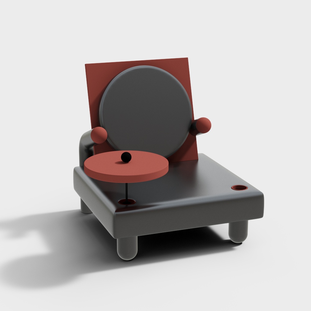 现代儿童椅  3D模型