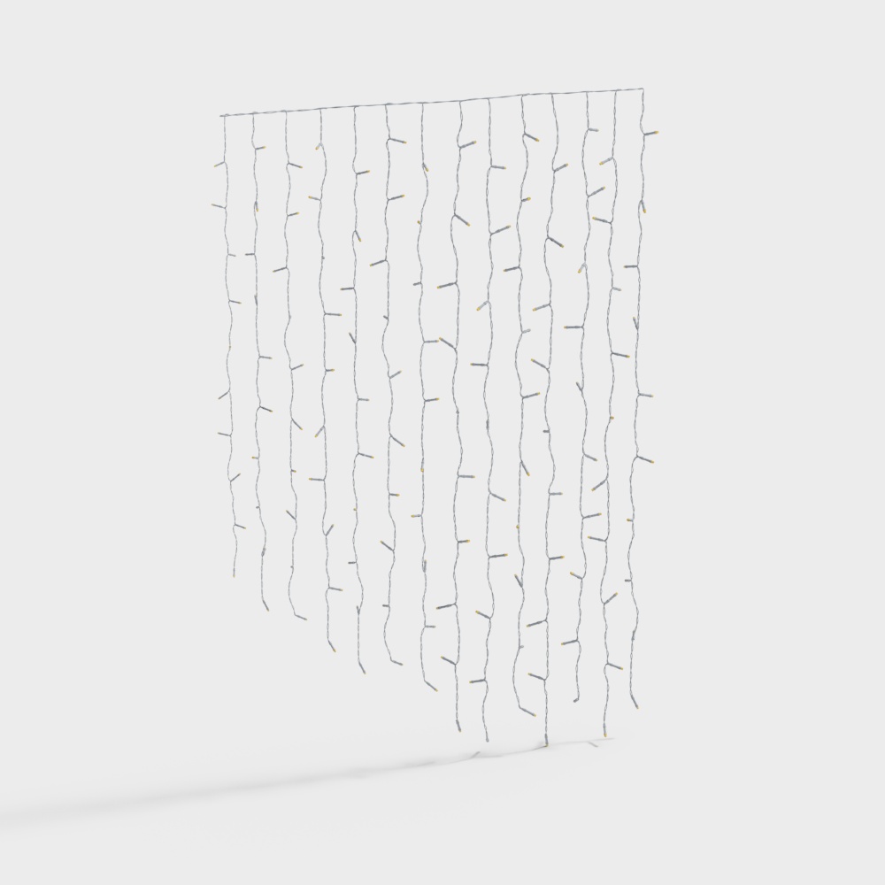 现代装饰线灯3D模型
