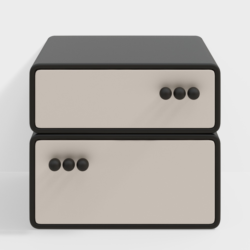 现代简约床头柜3D模型
