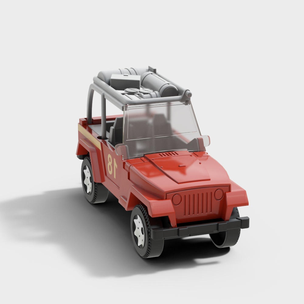 儿童玩具车3D模型