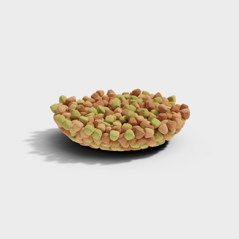 狗粮-可拆分3D模型