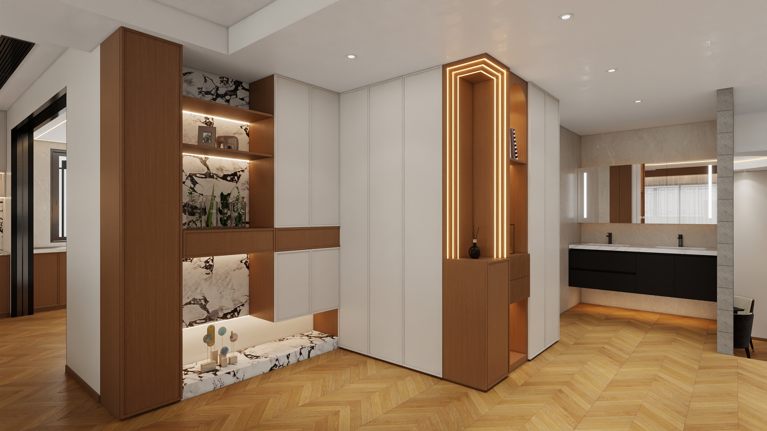 成爽-四川眉山中铁星月云湖（888平方中古风别墅）装修效果图