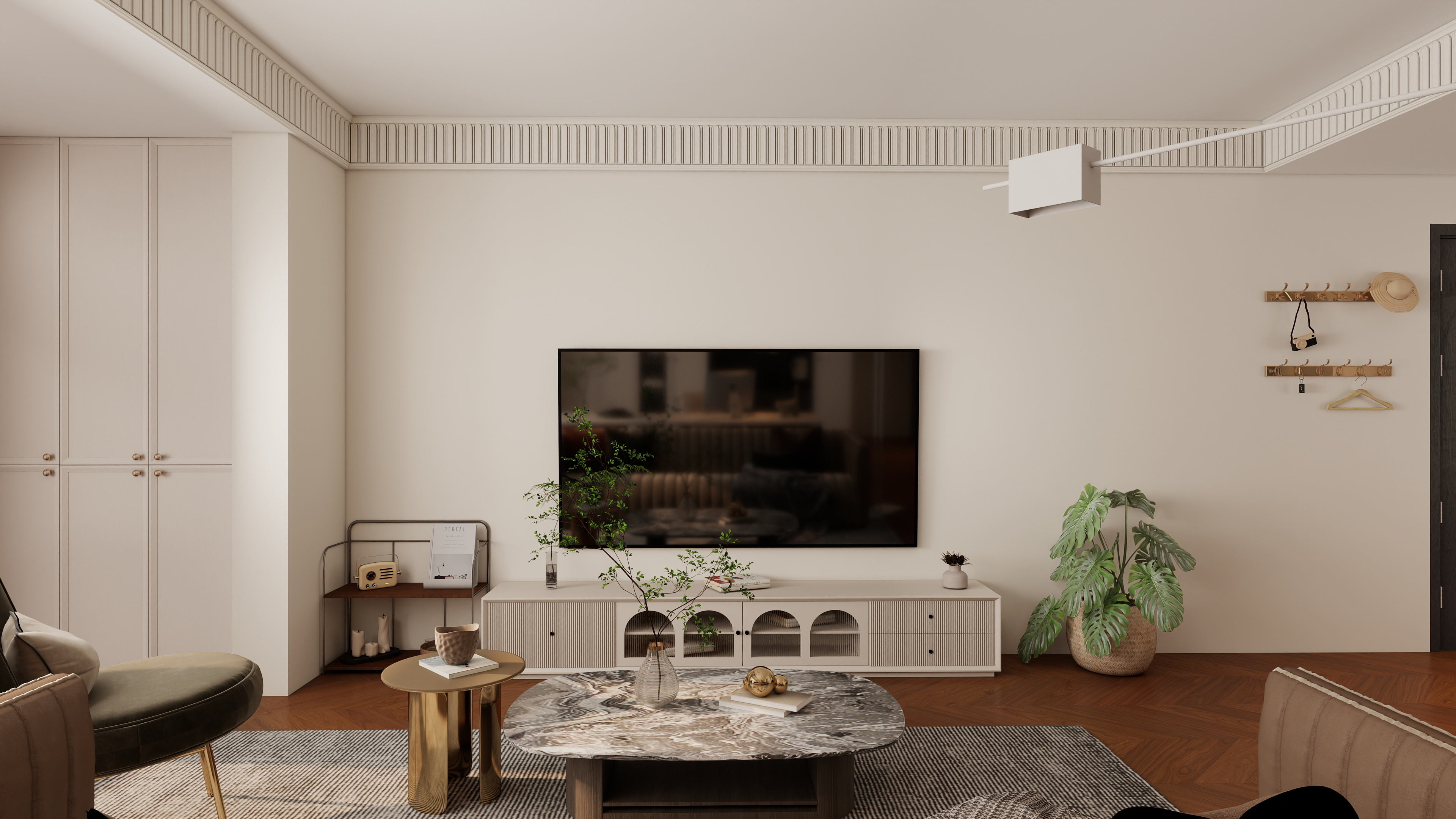 安尼尔家居定制-猫-信达·雁熙雲著简欧110㎡2室装修效果图