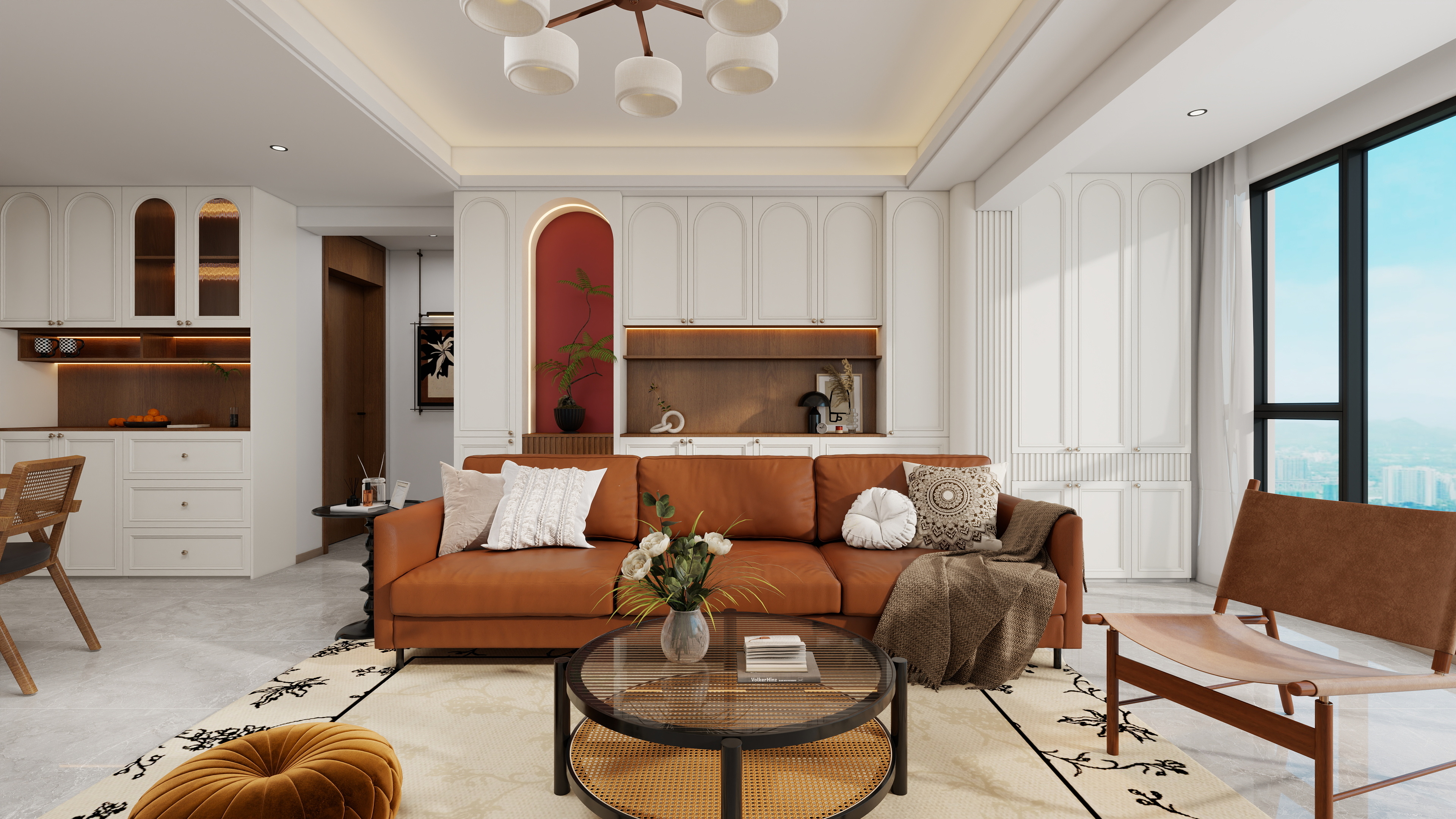 果乐设计-120方精装房改造装修效果图