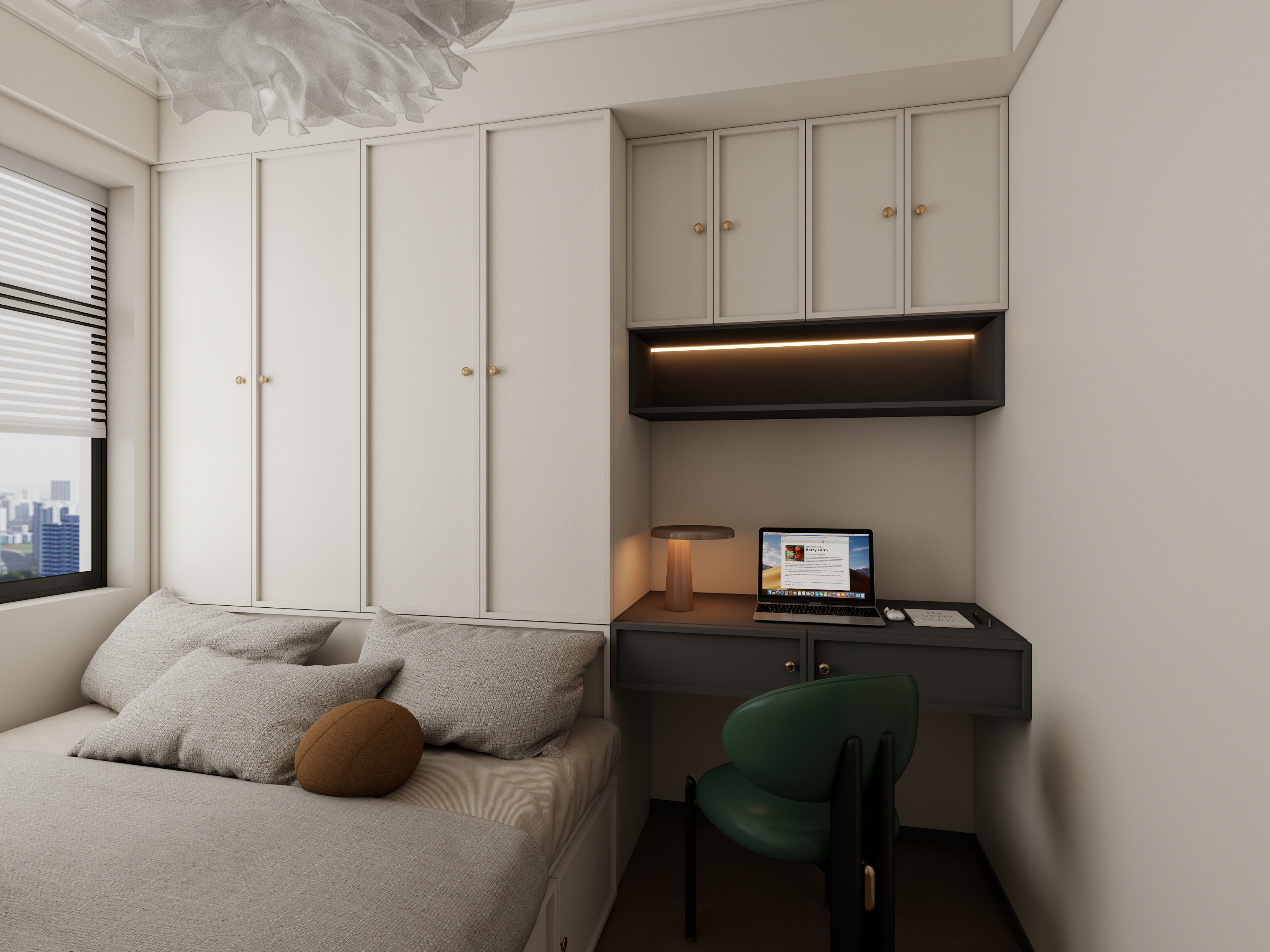 Jerry-空间设计-法式中古风装修效果图