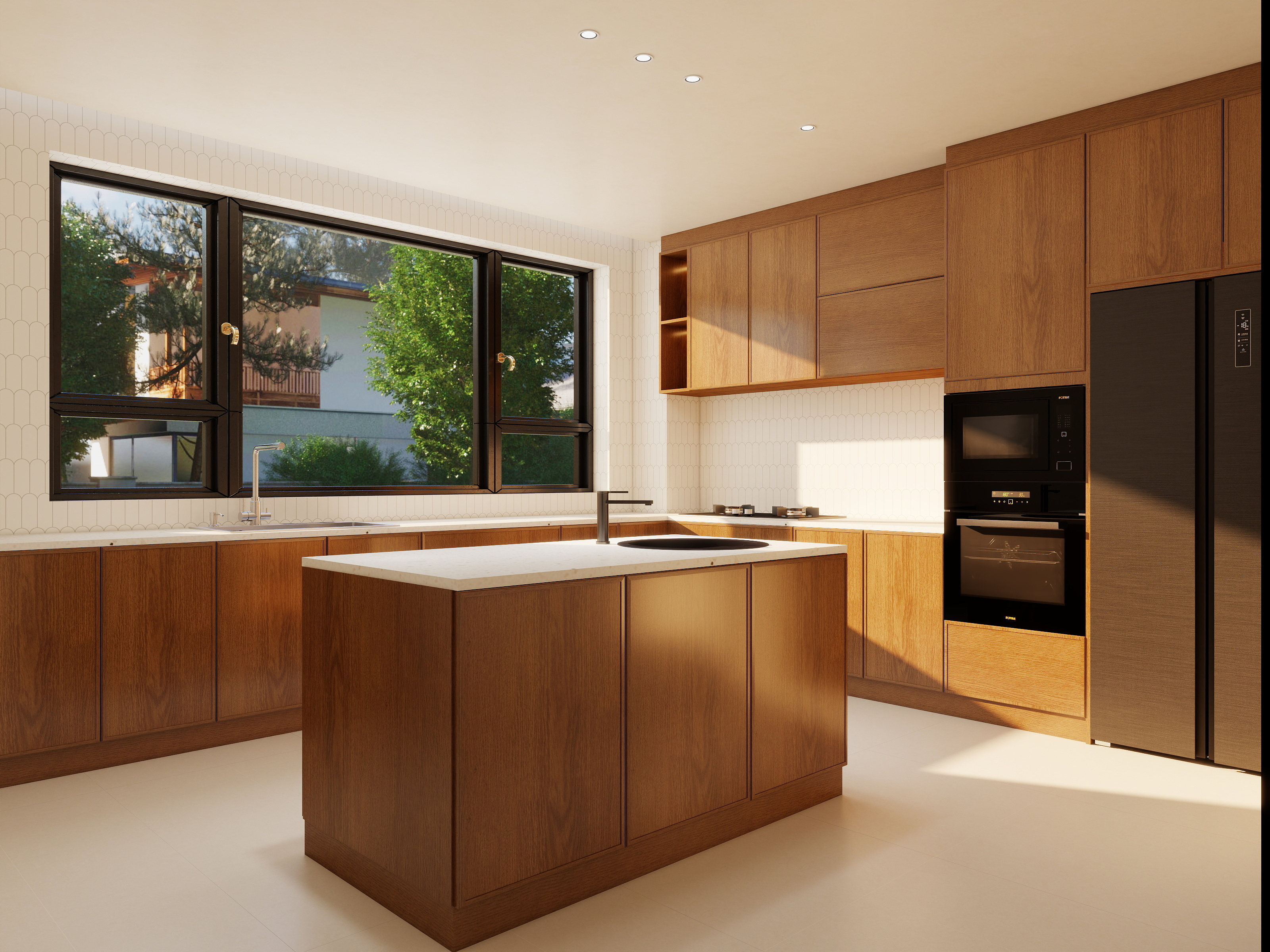 设计师本人-「宋式美学」三层自建房别墅装修效果图