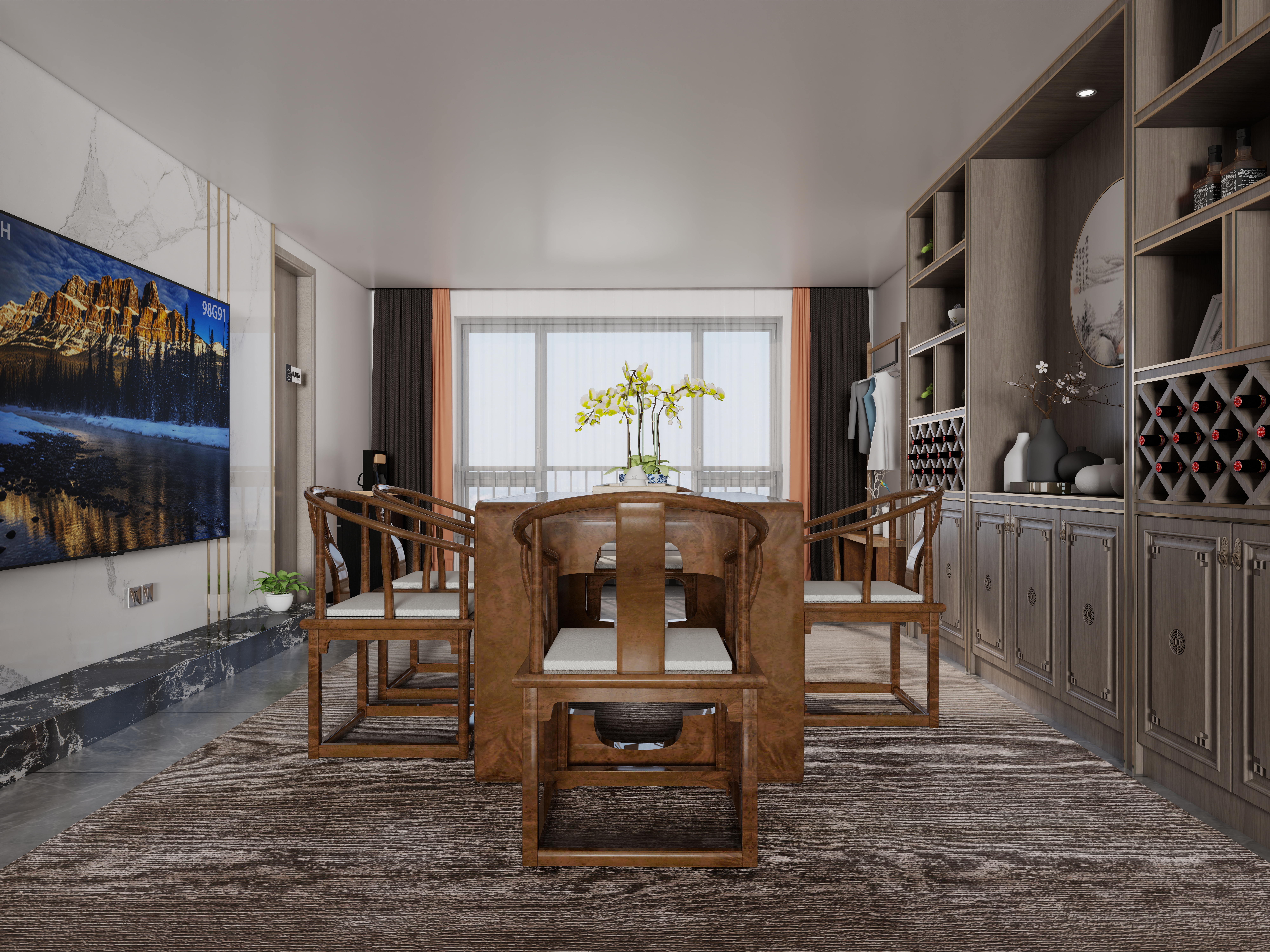 华联鉴康堂-软装样板间装修效果图