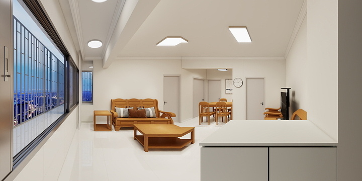 装修大熊哥-何步斌云山大道23号广铁车辆公司生活区9栋703-装修设计方案