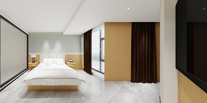 博子设计-头号酒店商务大房-装修设计方案