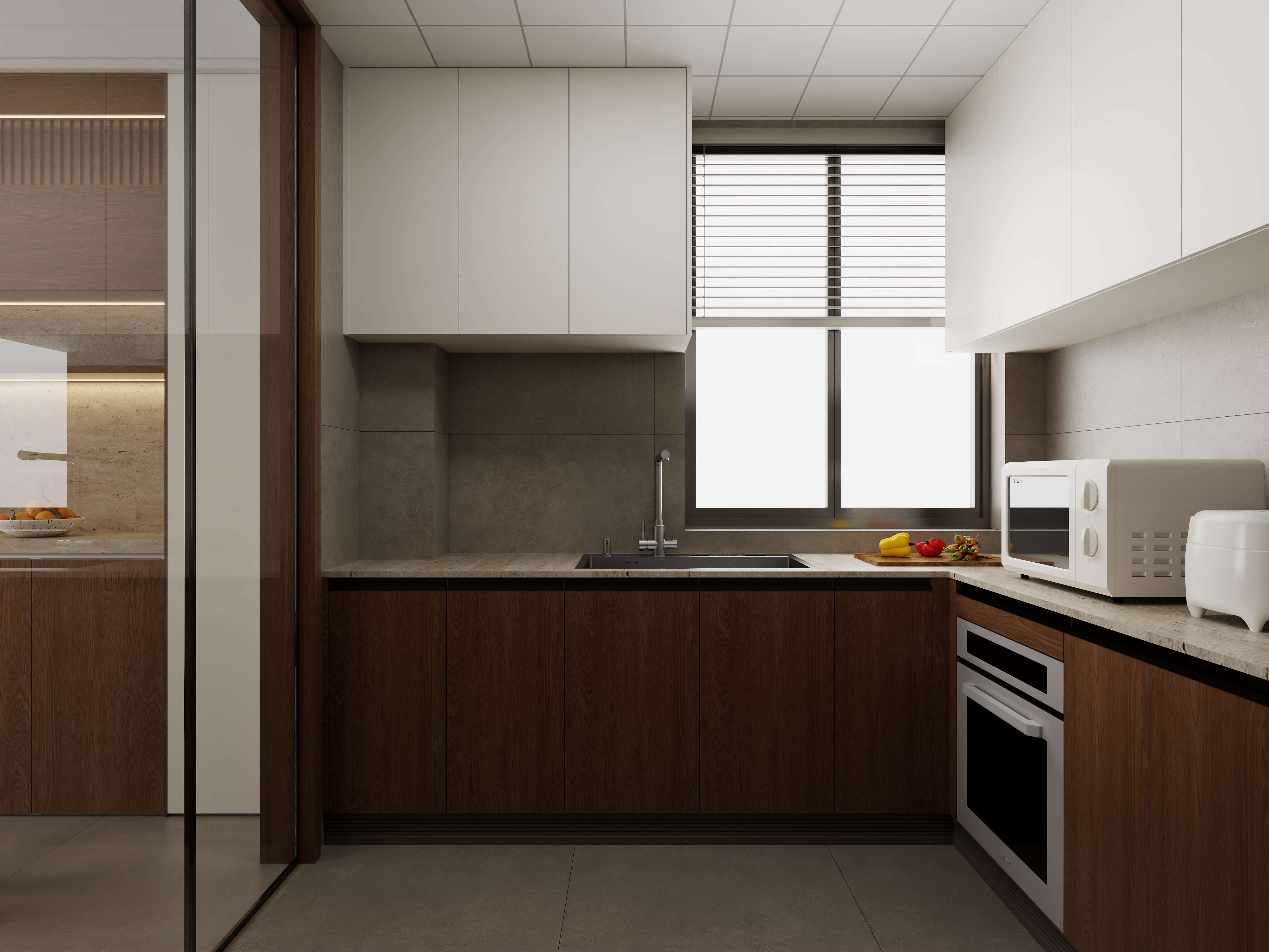 至简名设一钱春-140平中古风三居室【春】装修效果图