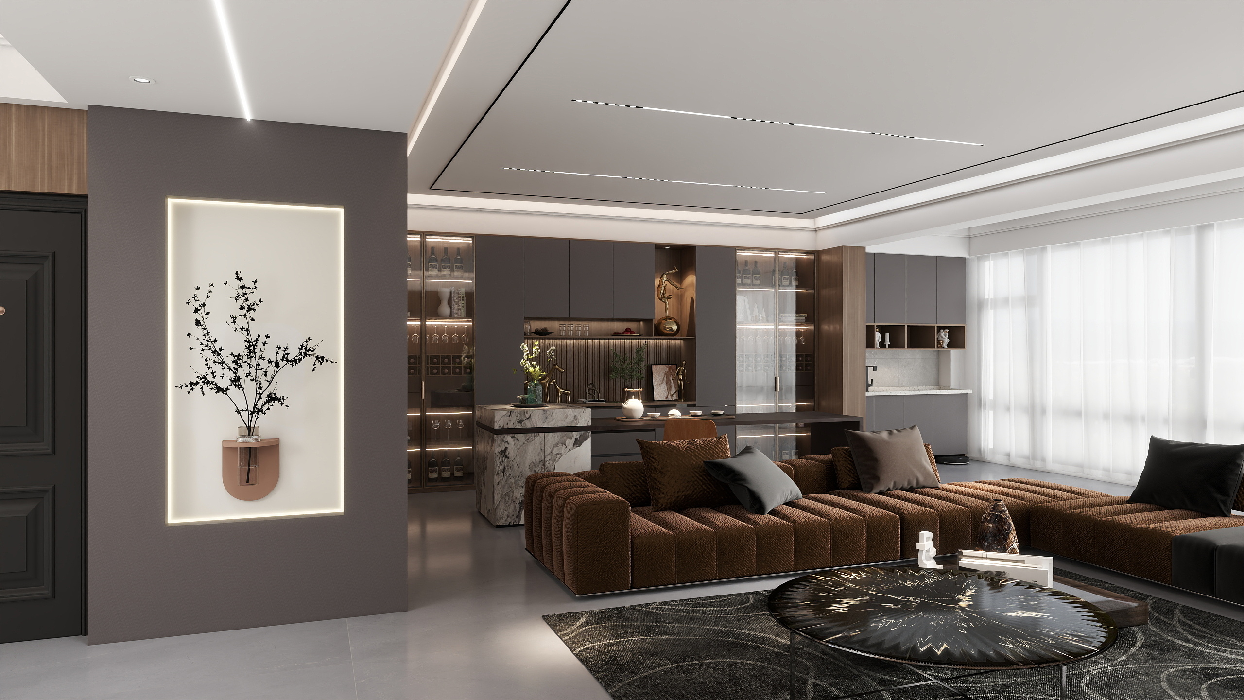 白秀清-清华海豪装版-都市摩登意式-最终背景墙-装修设计方案