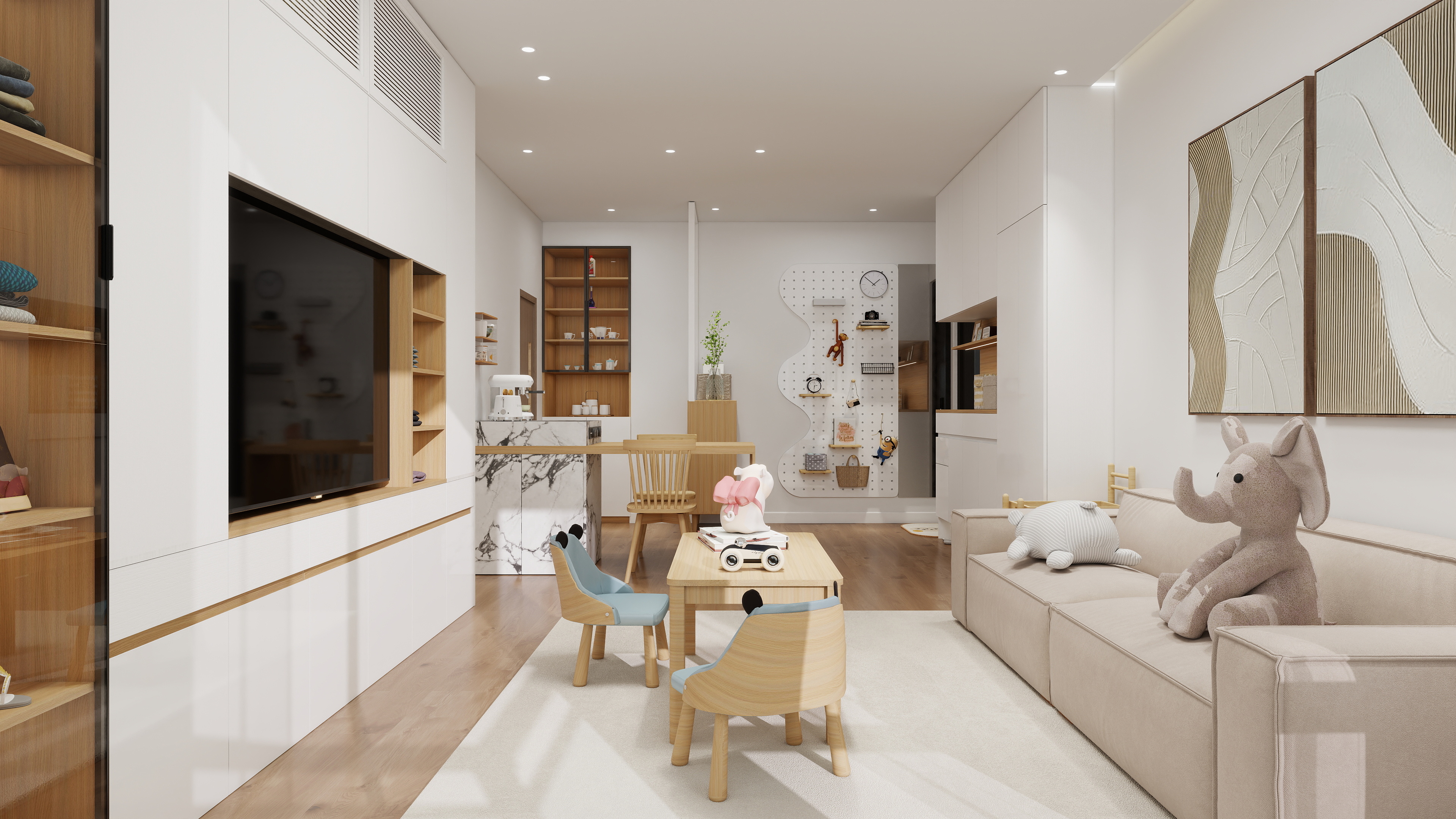 李佳洋-映日湾-原木风格住宅设计-装修设计方案