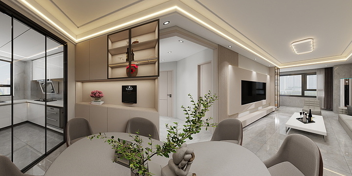 安康艺展装饰设计-万达.御河湾5#-1-2504-装修设计方案