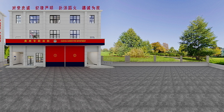 梁海燕-大湾镇消防站综合楼-装修设计方案