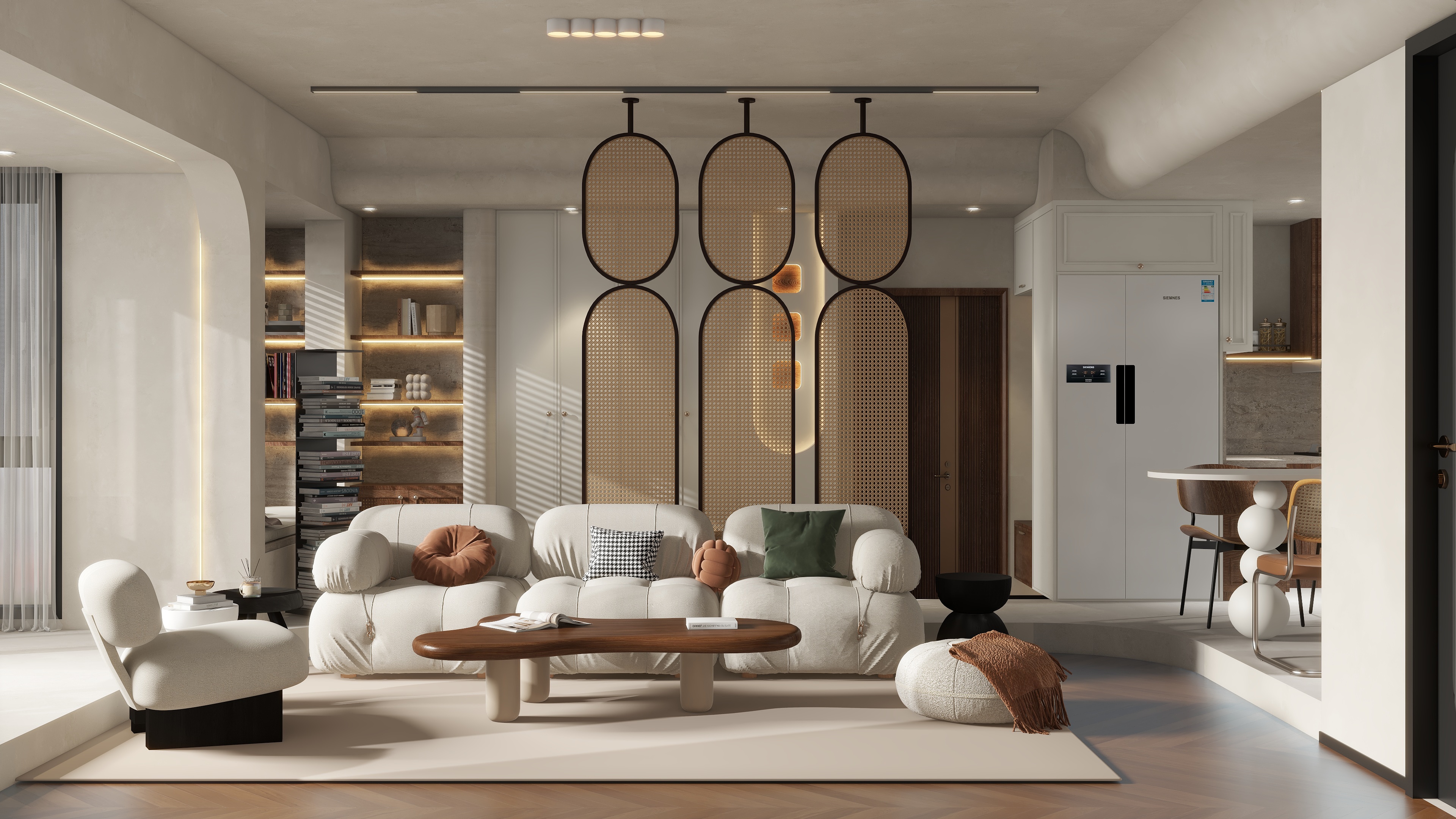 设计师珂源-云科府侘寂107㎡4室装修效果图