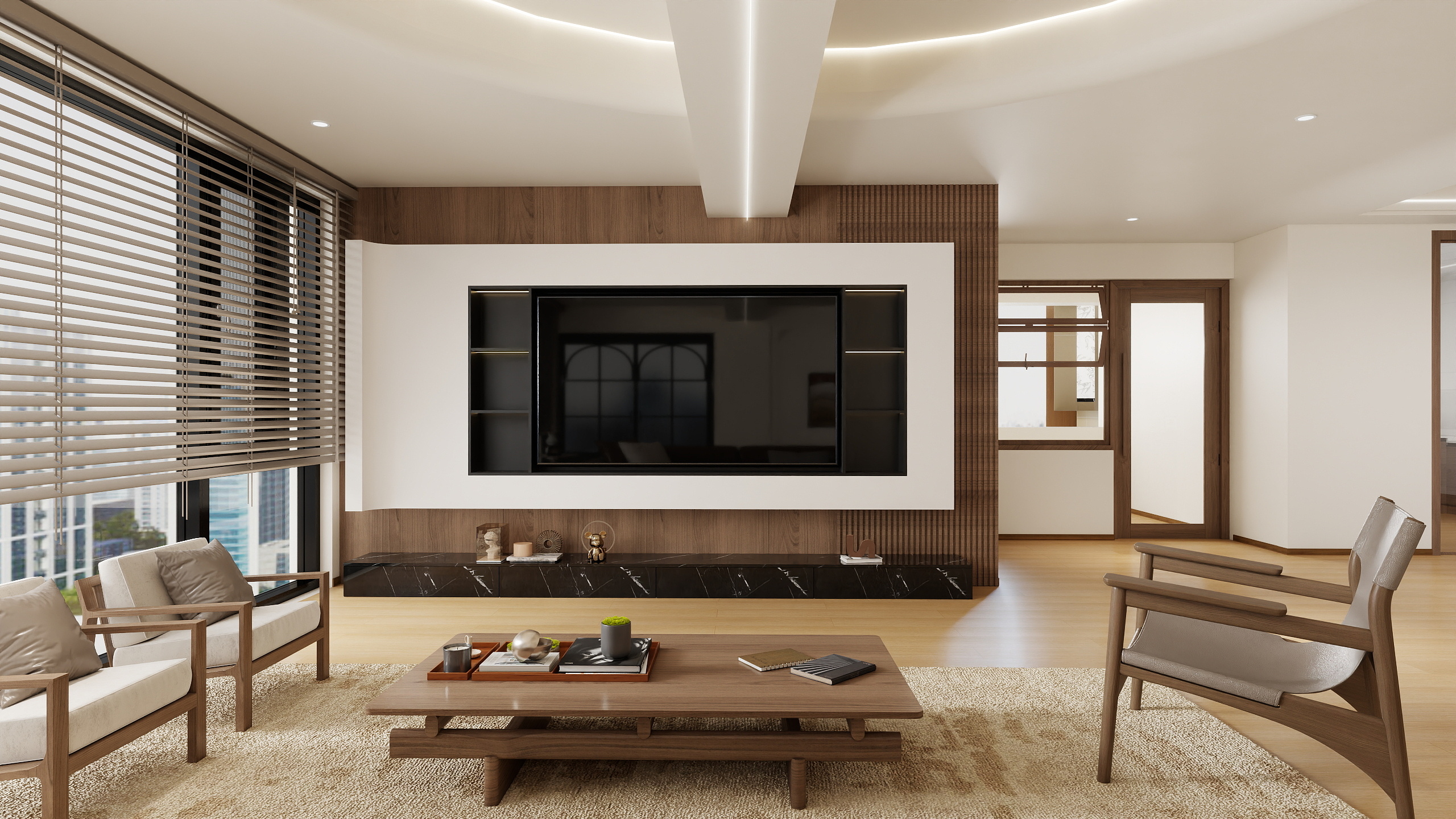 设计师-糖糖-中古风-125㎡2室装修效果图