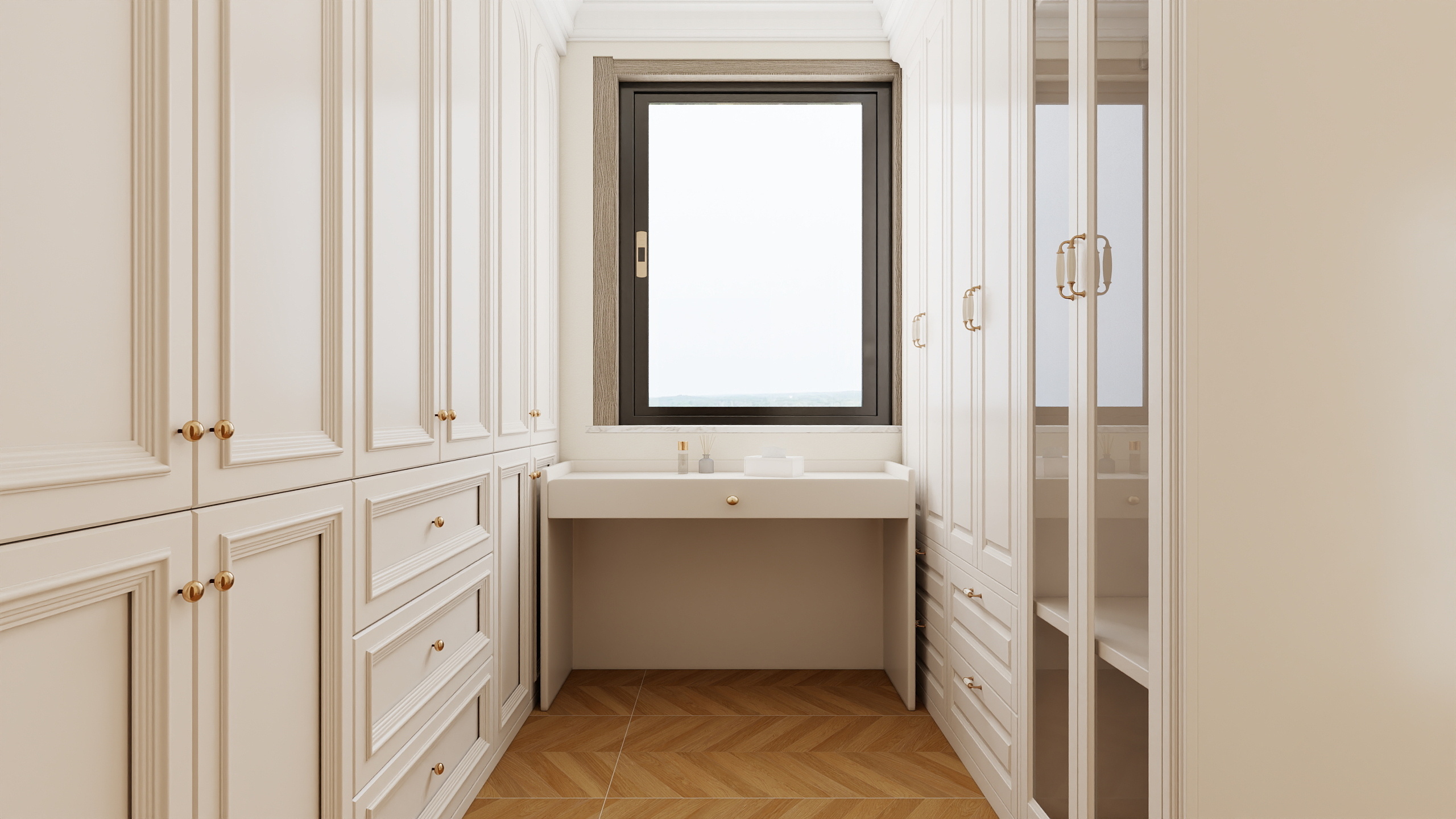 玉林百桂庞设计-永基公馆107平中古风装修效果图