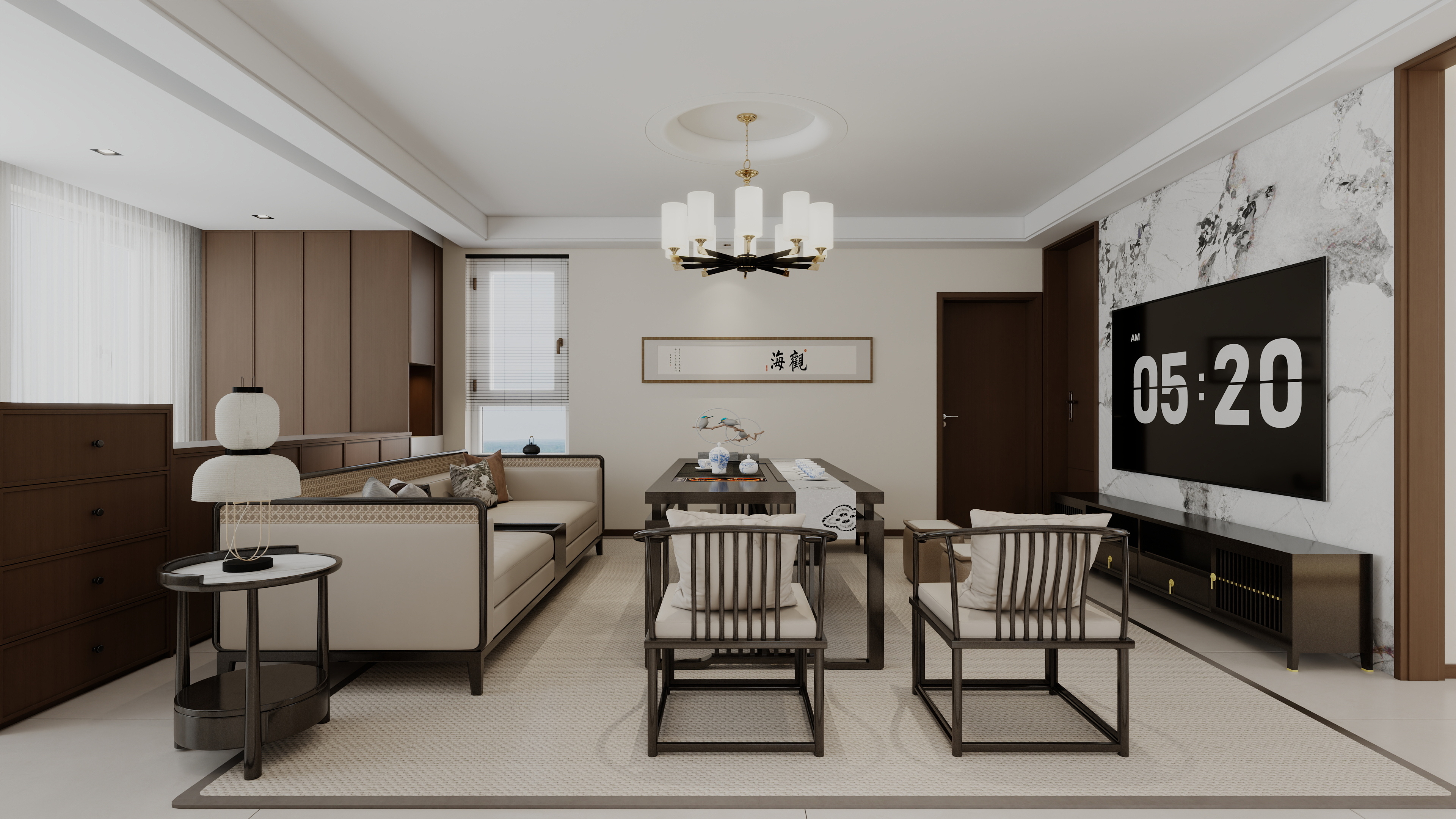 张岩-150㎡新中式大平层-装修设计方案